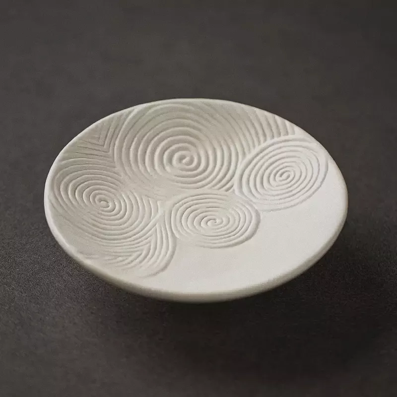 White Cloud-patterned Jewelry Tray