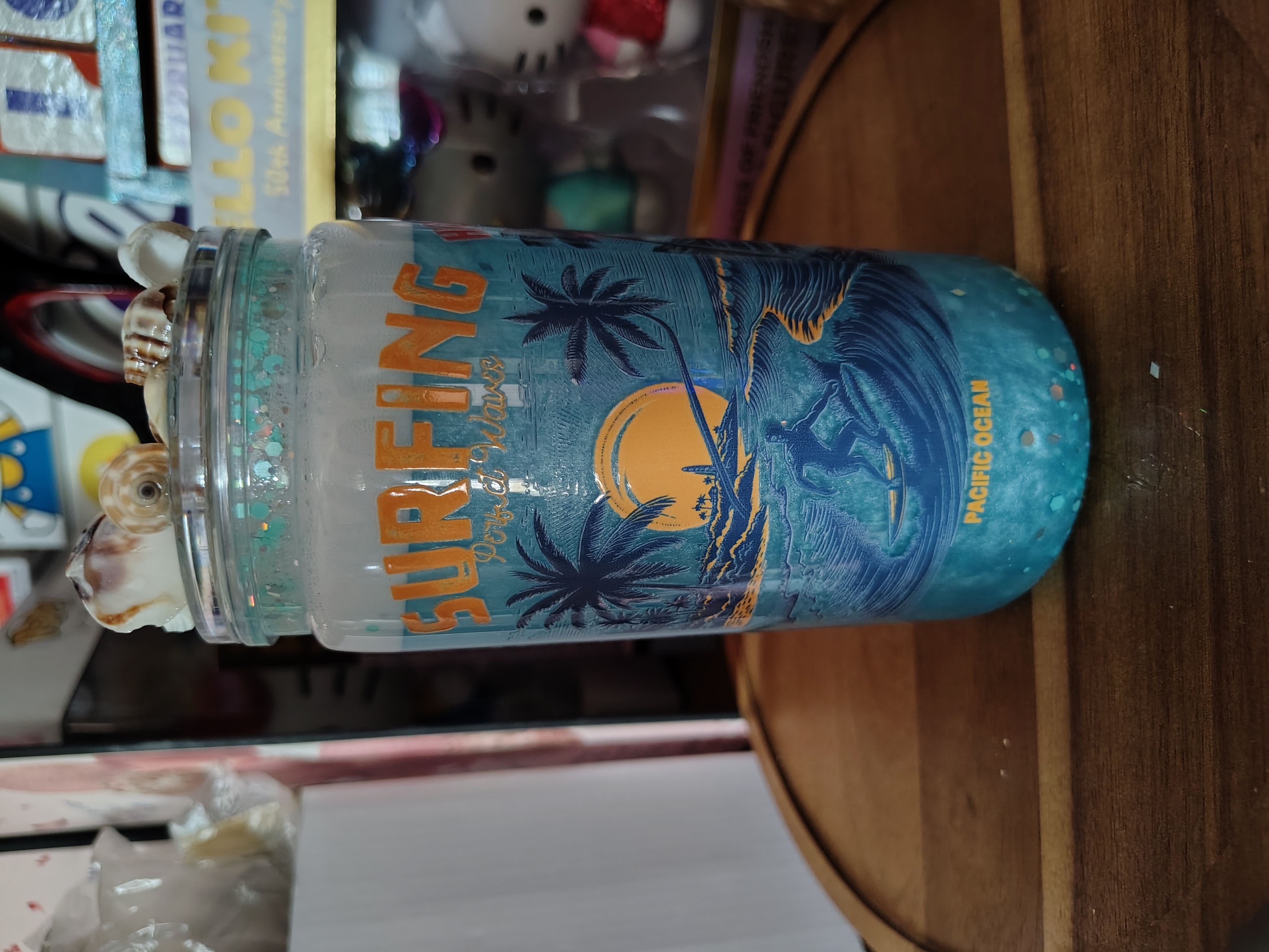 Snowglobe Glitter Tumbler