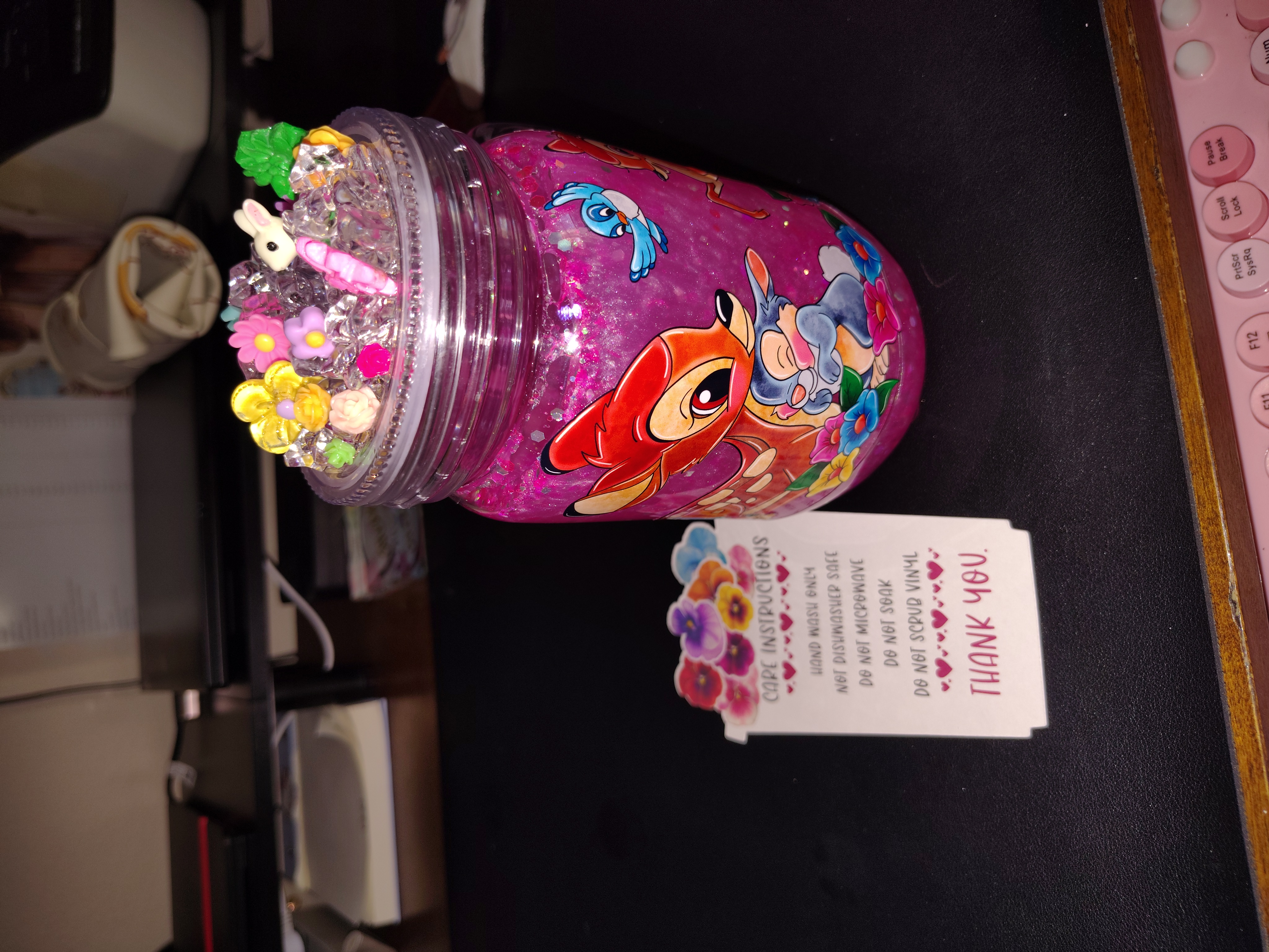 Snowglobe Glitter Tumbler