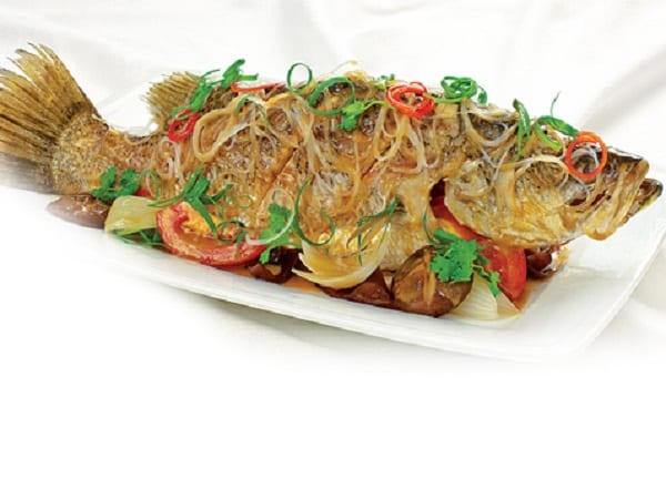 Cá chép giòn sống