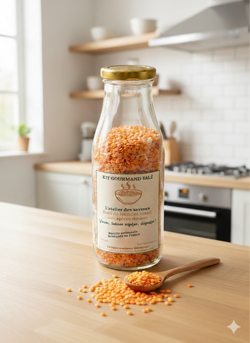  DALH DE LENTILLES CORAIL AUX EPICES DOUCES