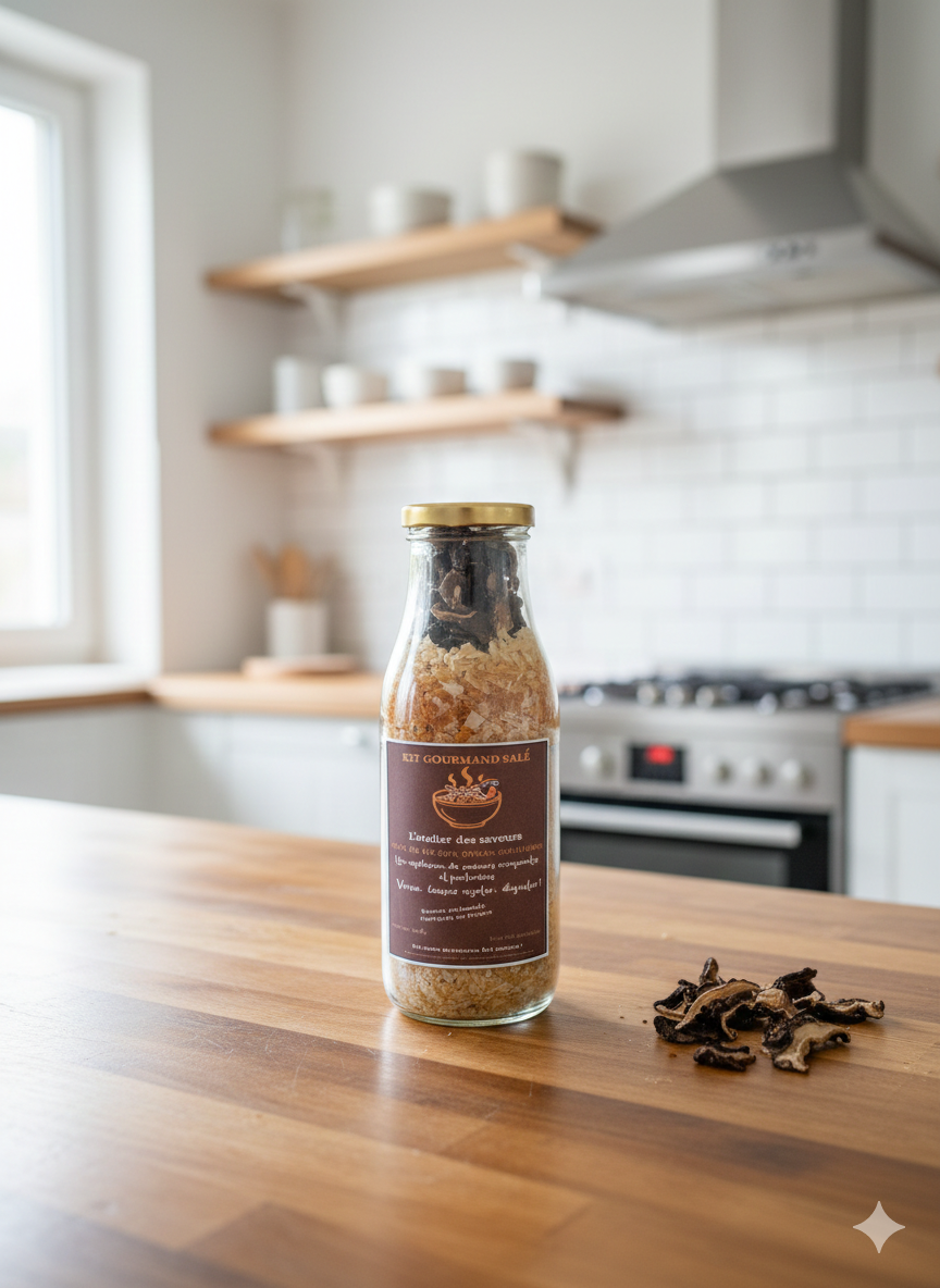 RISOTTO AUX CEPES ET SAFRAN