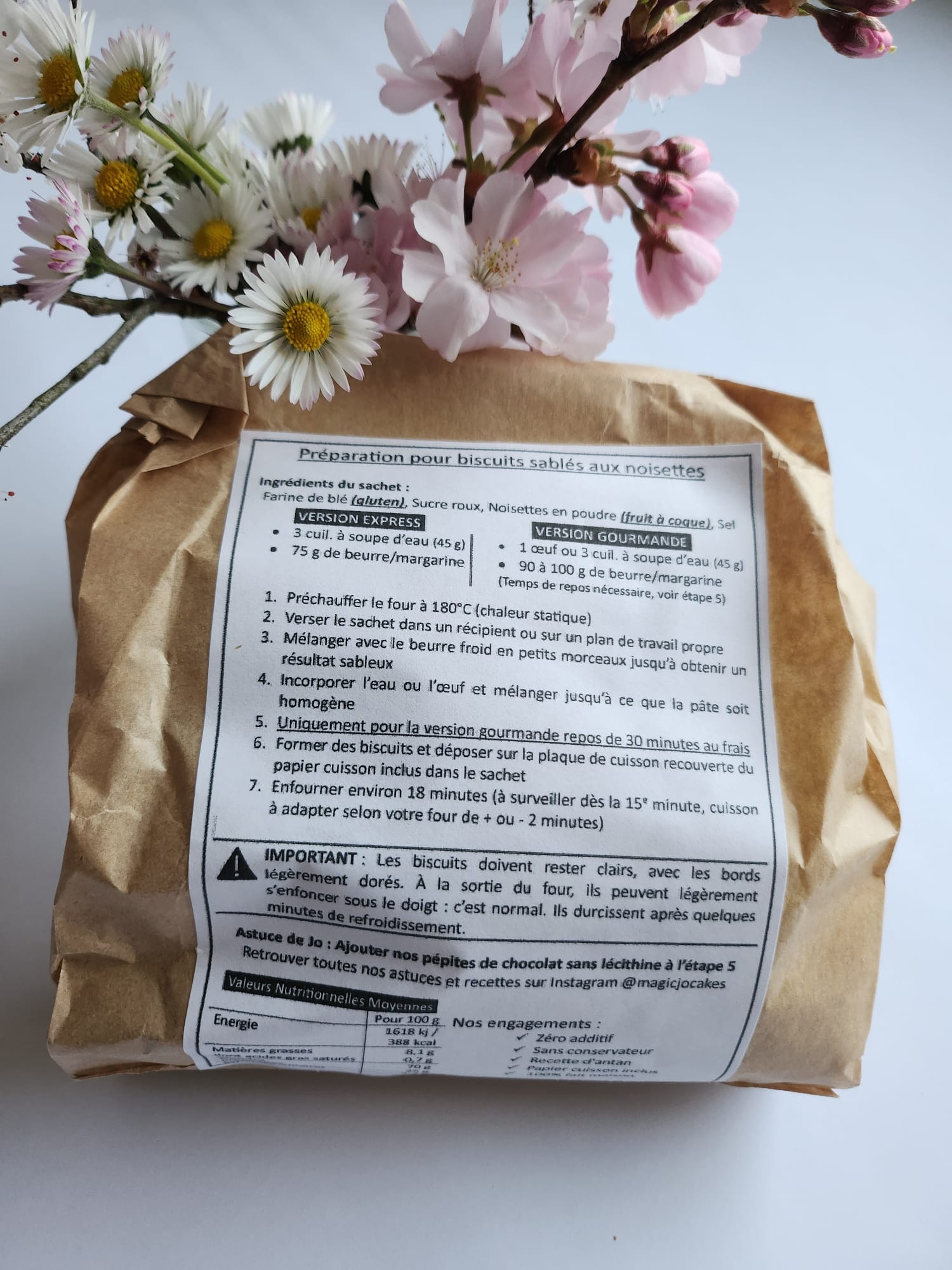 Préparation Sablés Noisettes