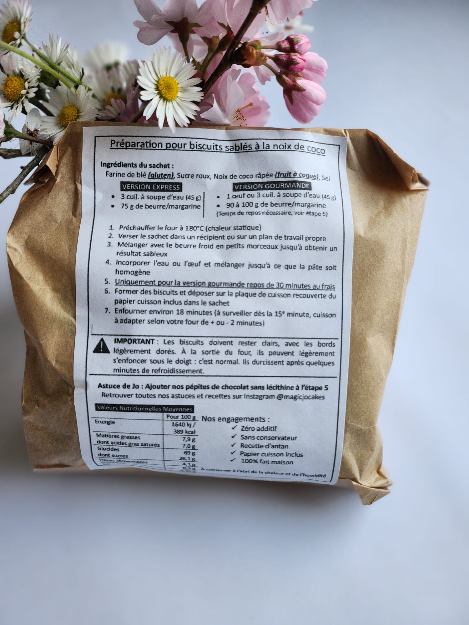 Préparation Sablés Coco