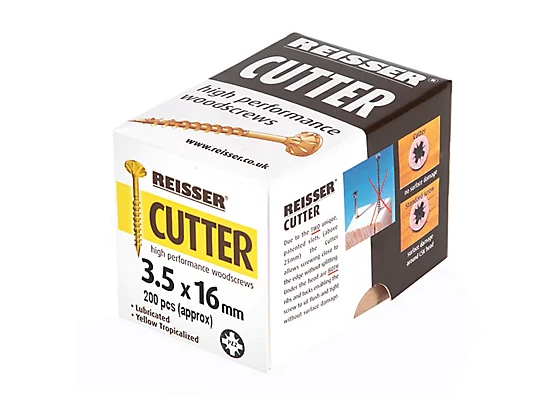 Reisser Cutter PZ Countersunk High Performance Woodscrews 3.5mm x 16mm 200 Pack