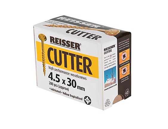 Reisser Cutter PZ Countersunk High Performance Woodscrews 4.5mm x 30mm 200 Pack