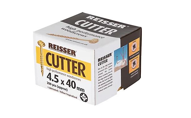 Reisser Cutter PZ Countersunk High Performance Woodscrews 4.5mm x 40mm 200 Pack