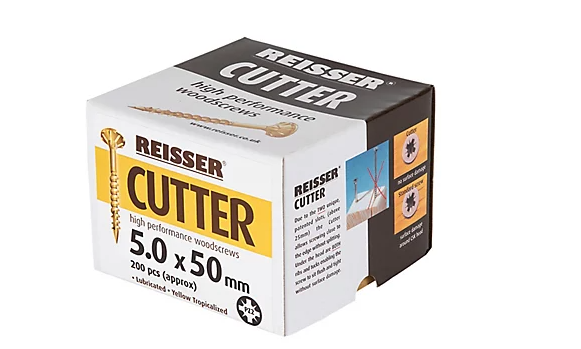 Reisser Cutter PZ Countersunk High Performance Woodscrews 5mm x 50mm 200 Pack