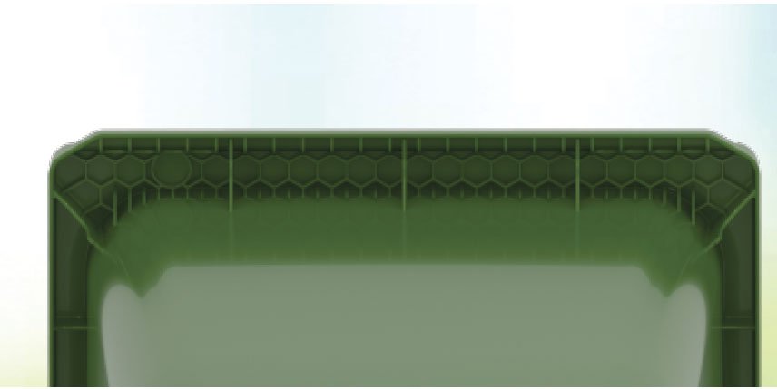 Contenedor plastico 360L HDPE