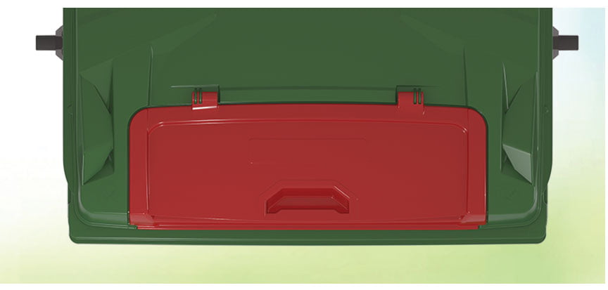 Contenedor plastico 1100L HDPE   tapa plana