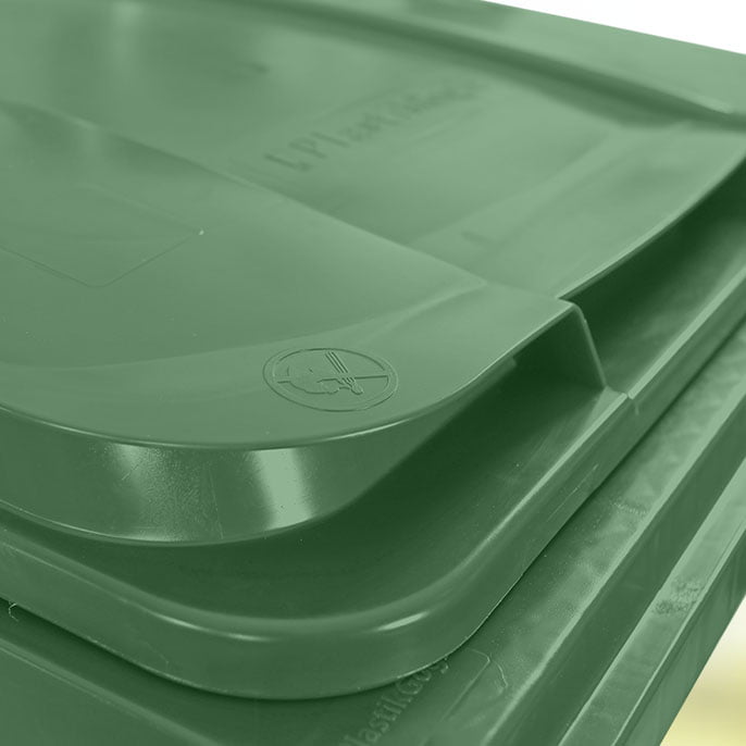 Contenedor plastico 360L HDPE