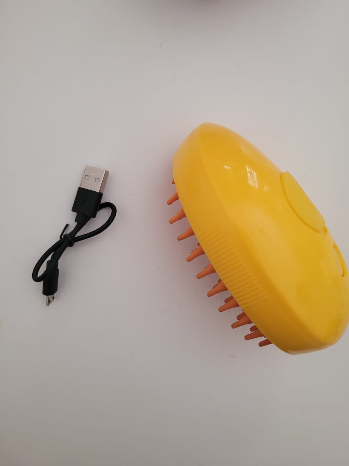 Cepillo vaporizador-masajeador para mascotas