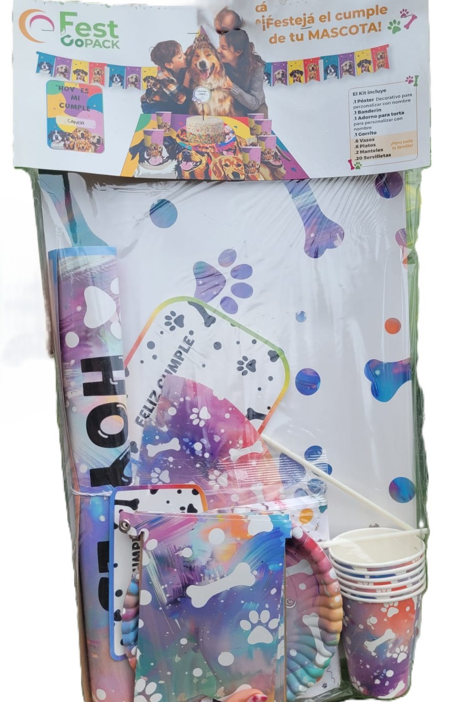 Kit Fiesta de Cumpleaños para Mascotas