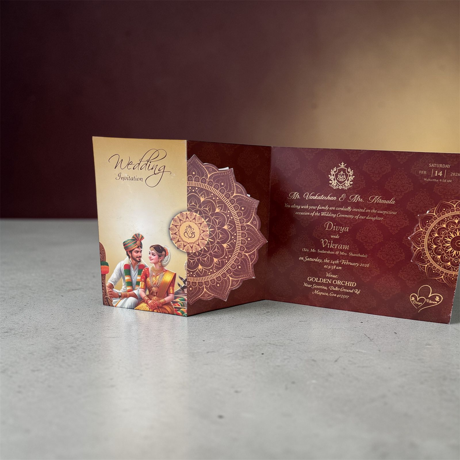 Indian Wedding Invitation Card
