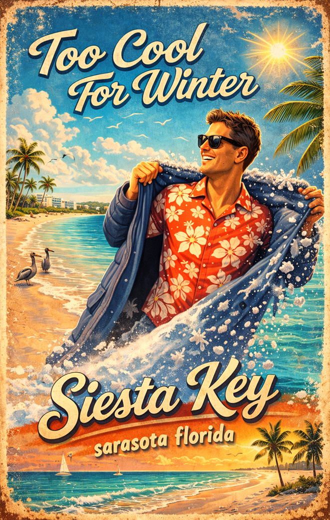 Too Cool for Winter, Siesta Key Florida 
