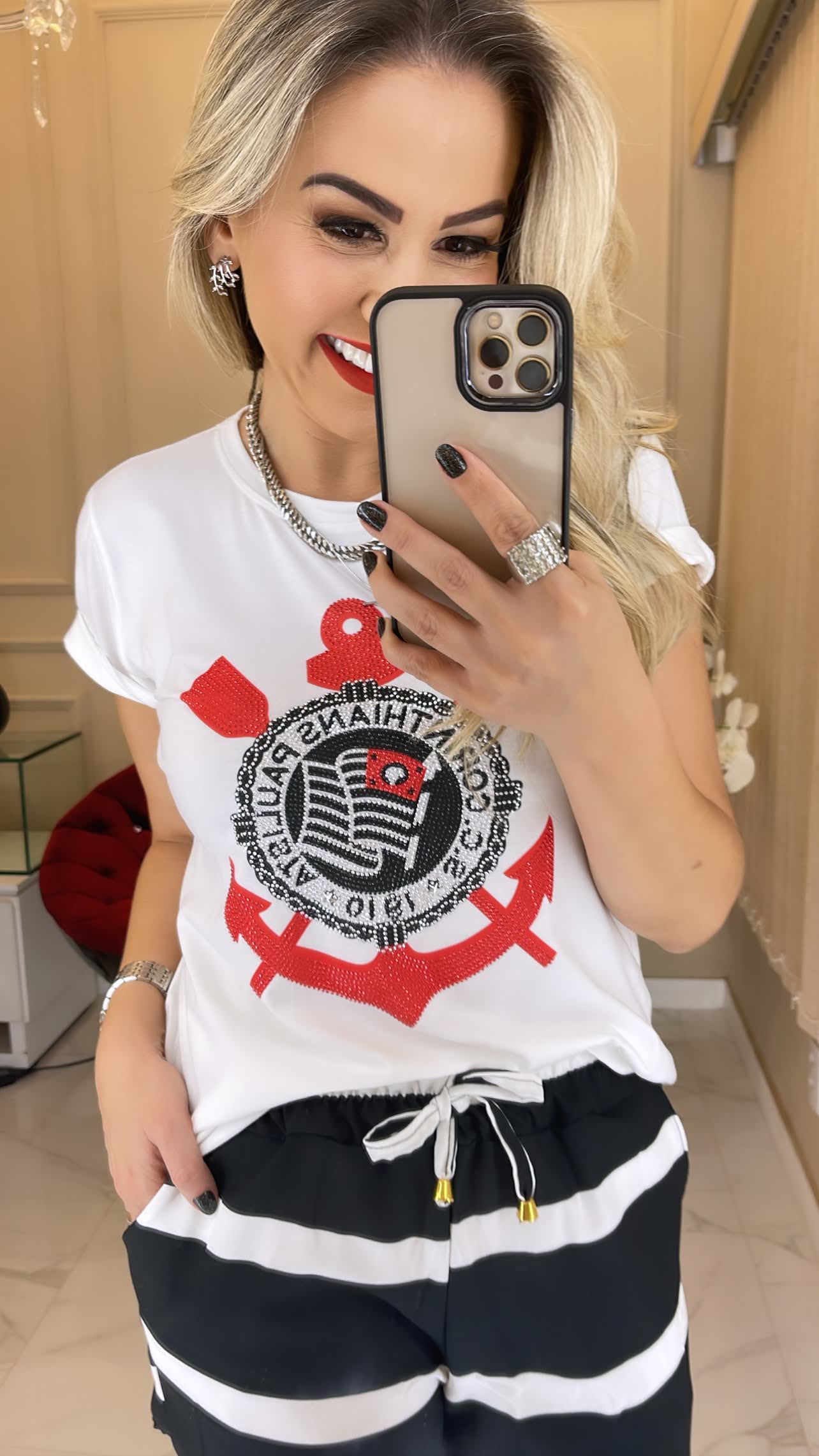 Camiseta Corinthians Feminina