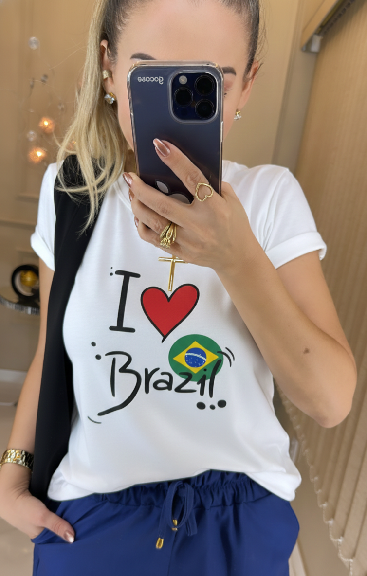 Camiseta 'I Love Brazil'