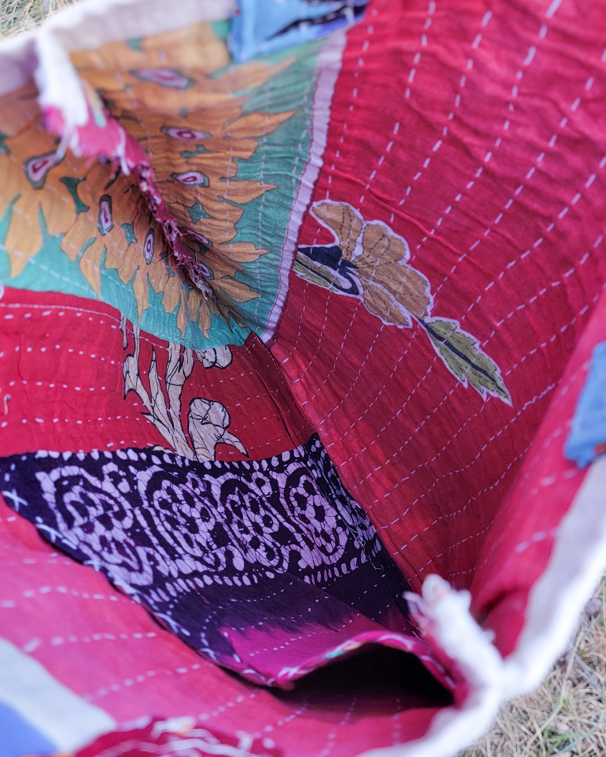 Kantha 100% Cotton Scraps Cavas Bag