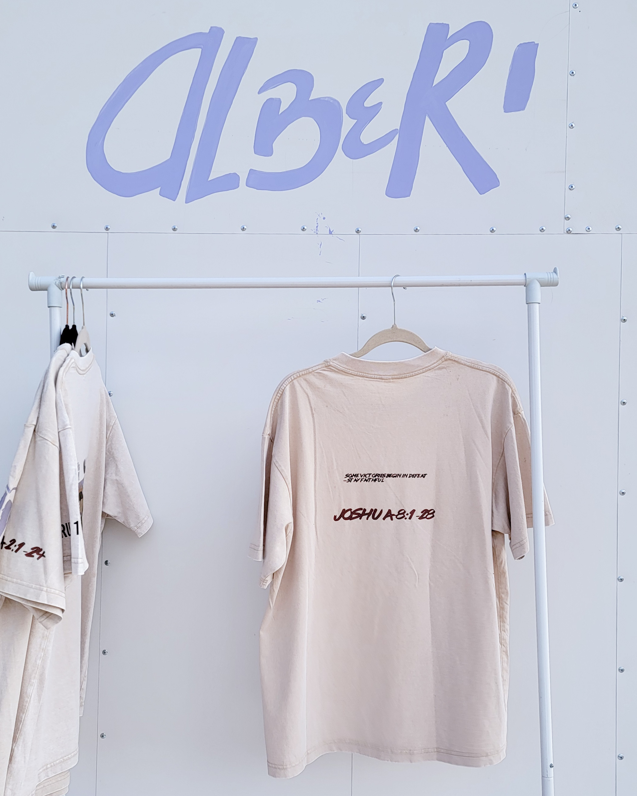 Oversized Apricot Acid-Wash 100% Cotton Tee