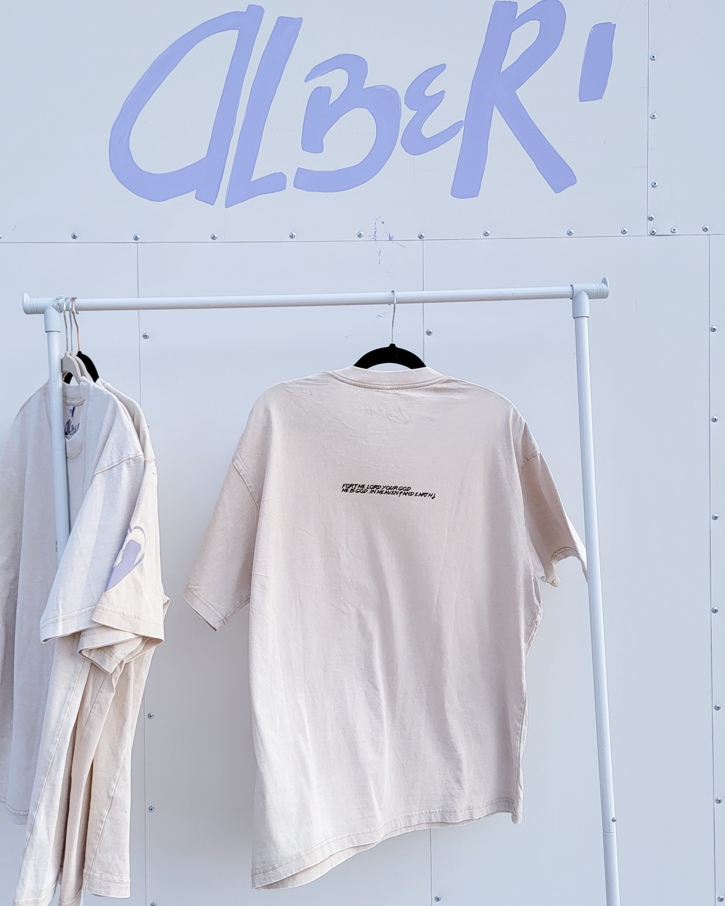 Oversized Apricot Acid-Wash 100% Cotton Tee