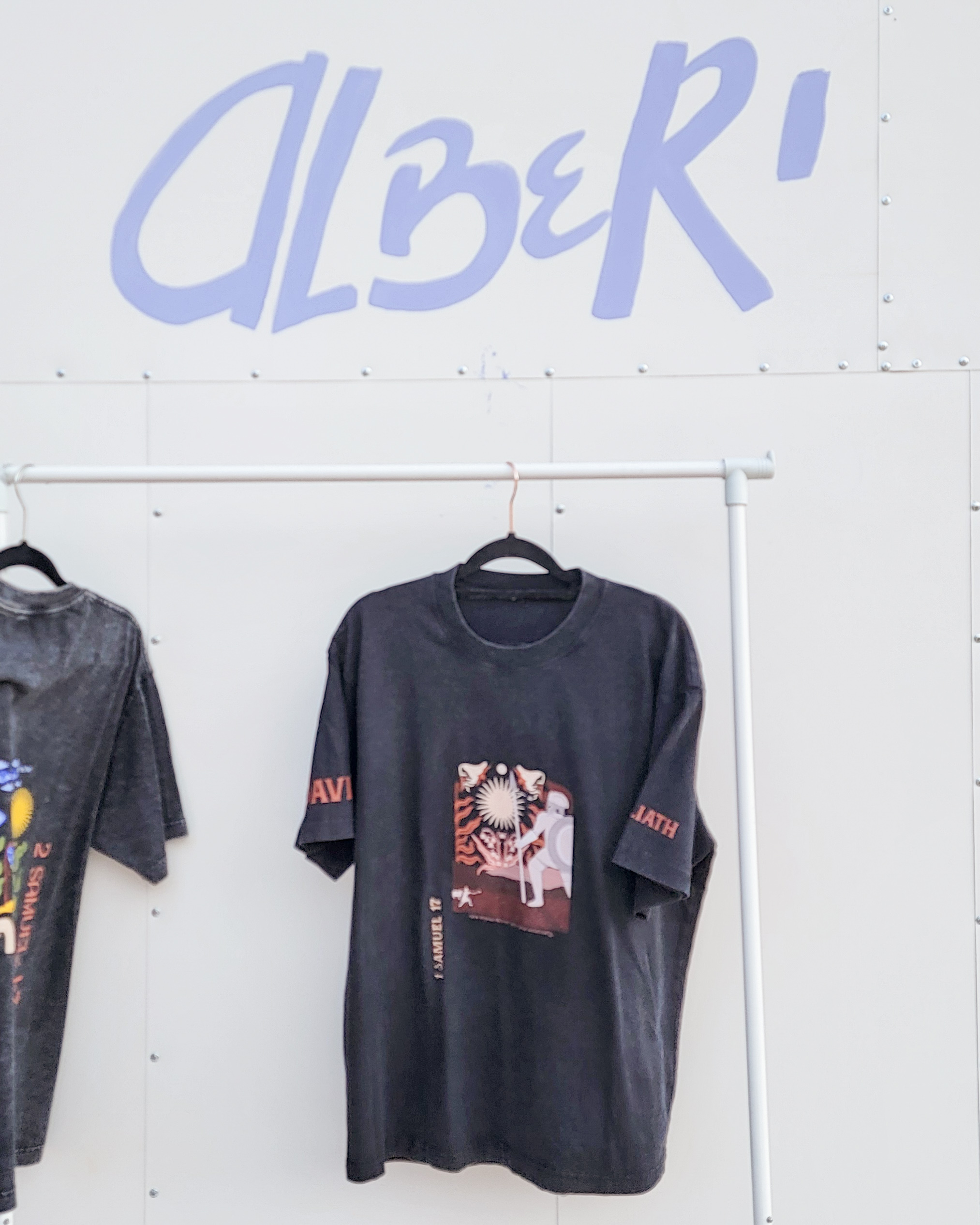 Oversized Black Acid-Wash 100% Cotton Tee