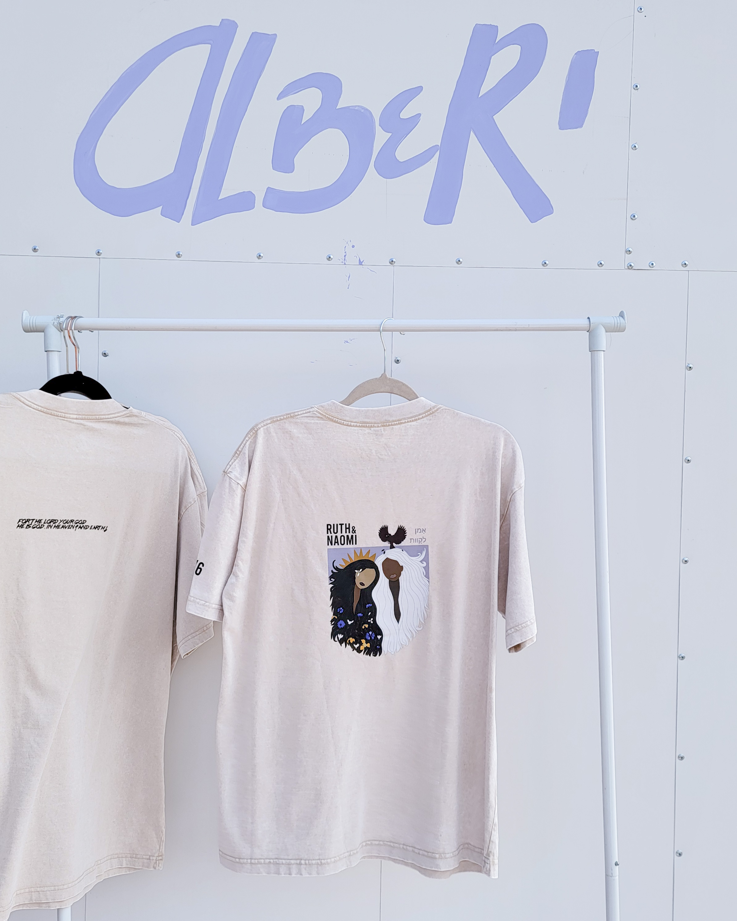 Oversized Apricot Acid-Wash 100% Cotton Tee