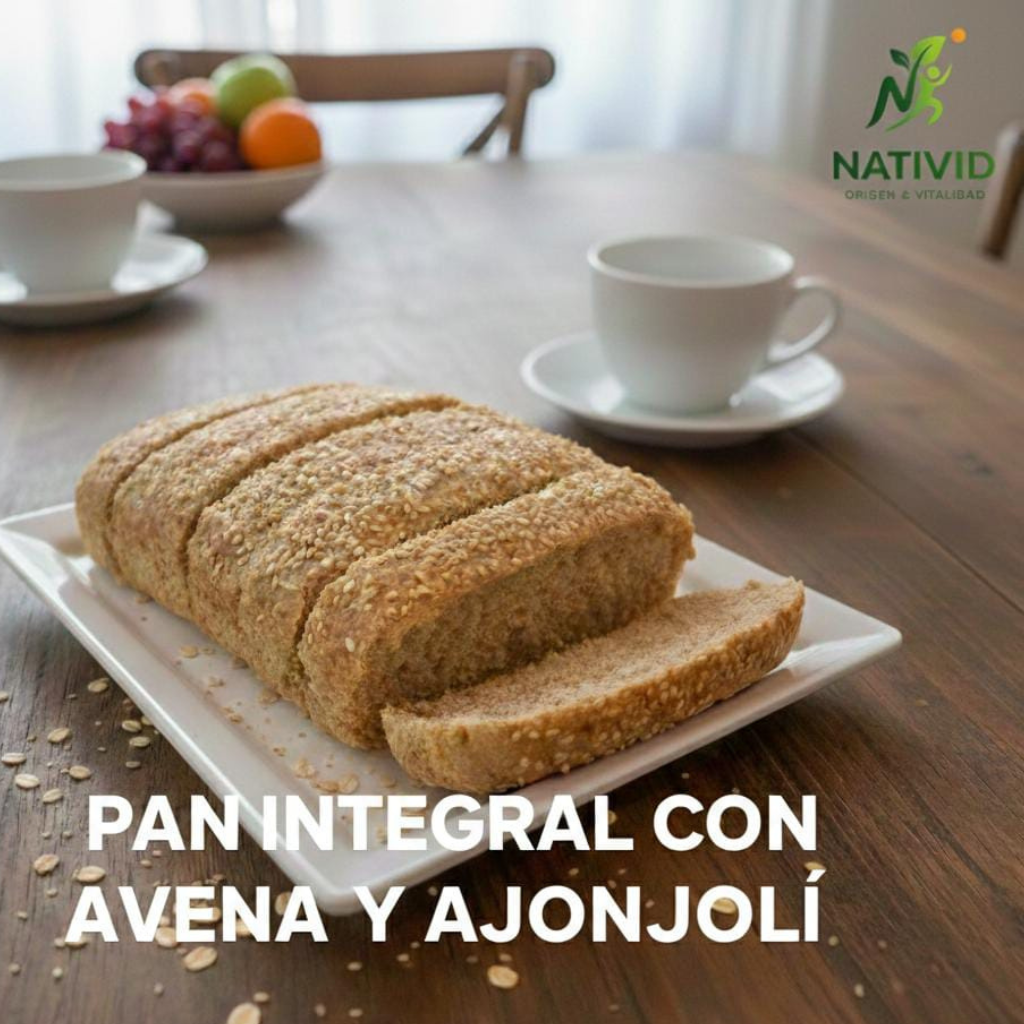 Pan integral con avena y ajonjolí 500 gramos