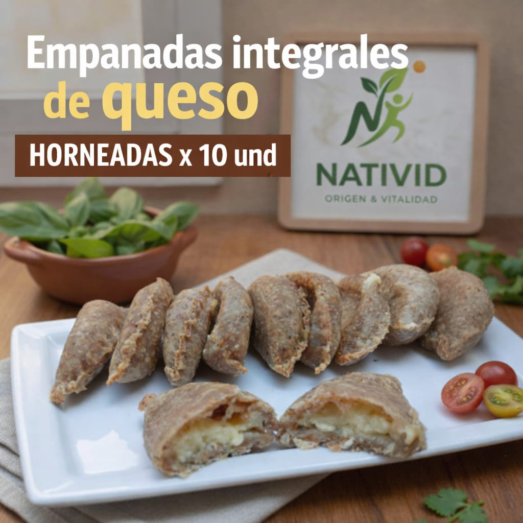 empanada integral de queso horneada