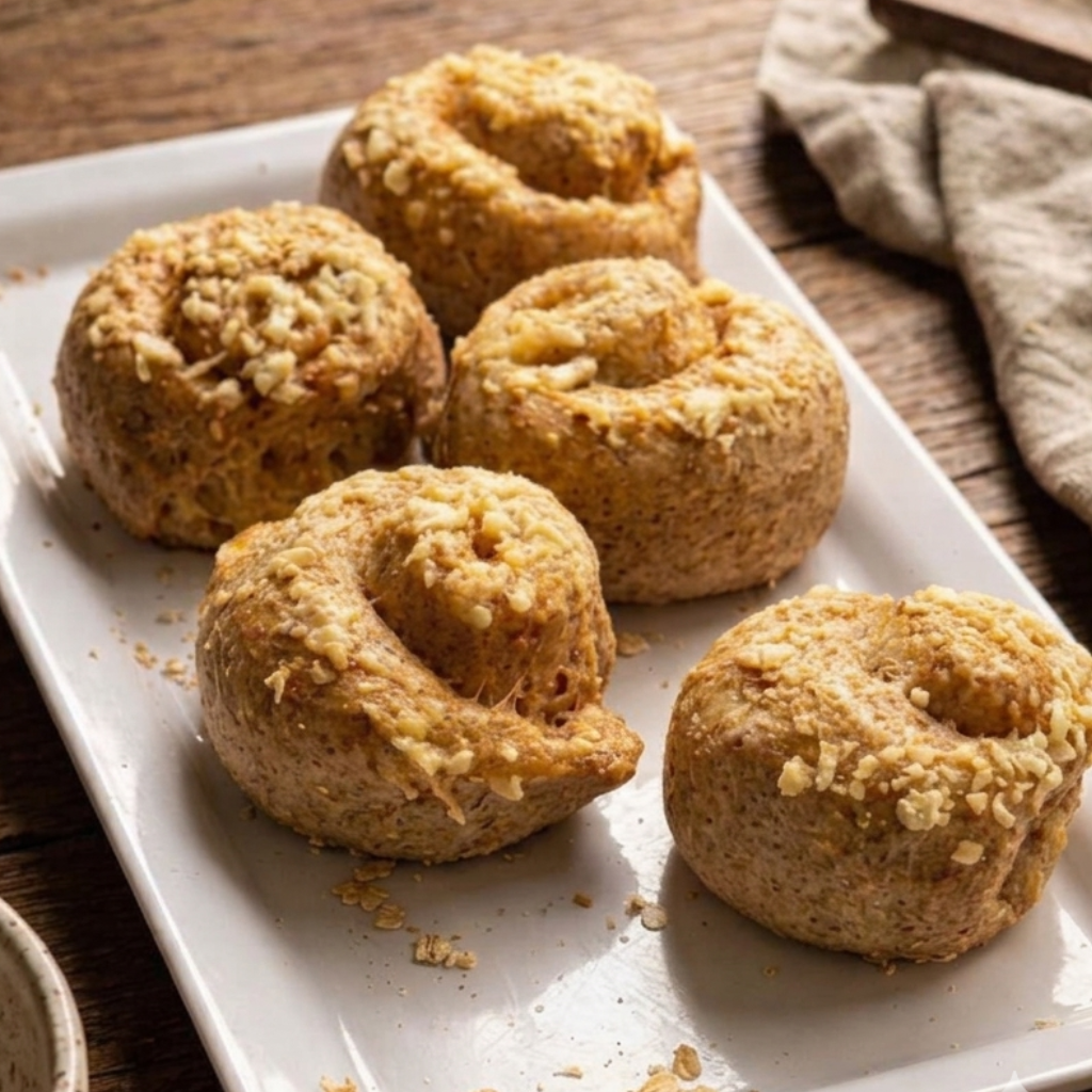 Pan integral con avena, relleno de queso.. 