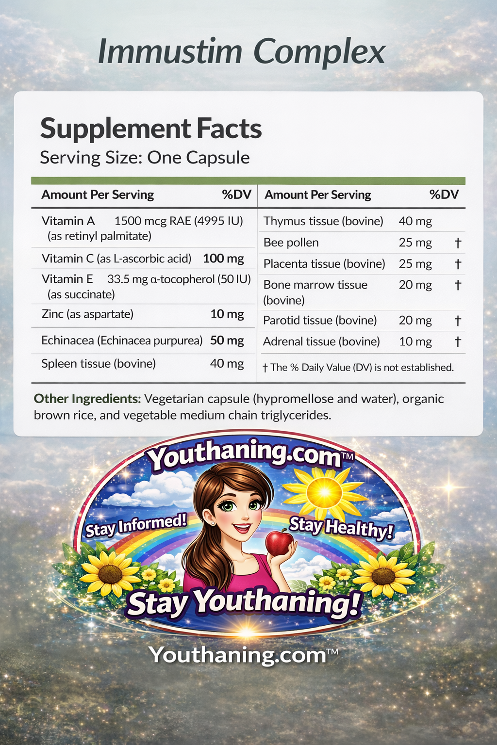 Immustim Complex 180 Capsules - Case Of 12 Bottles