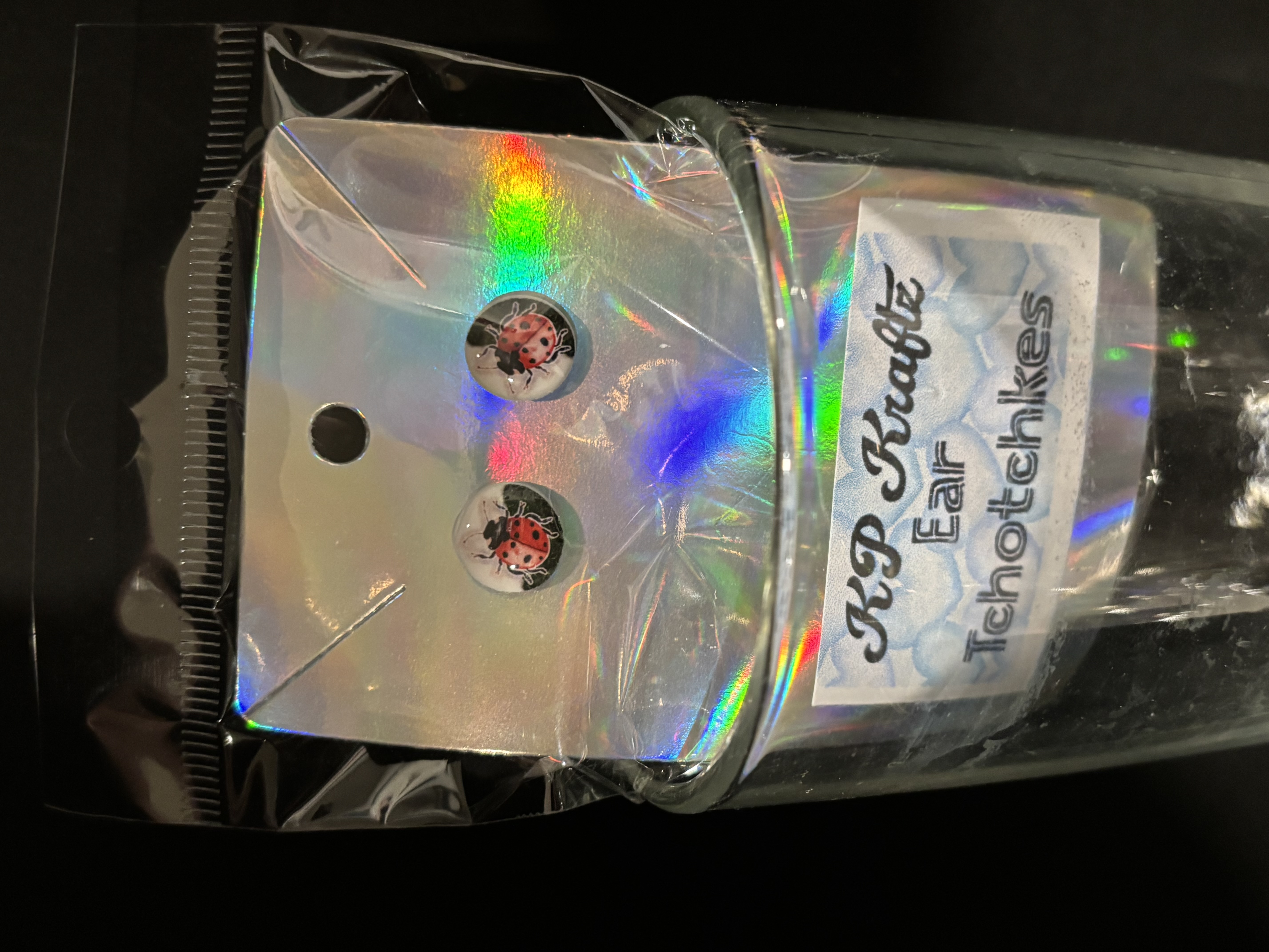 Ladybug Stud Earrings