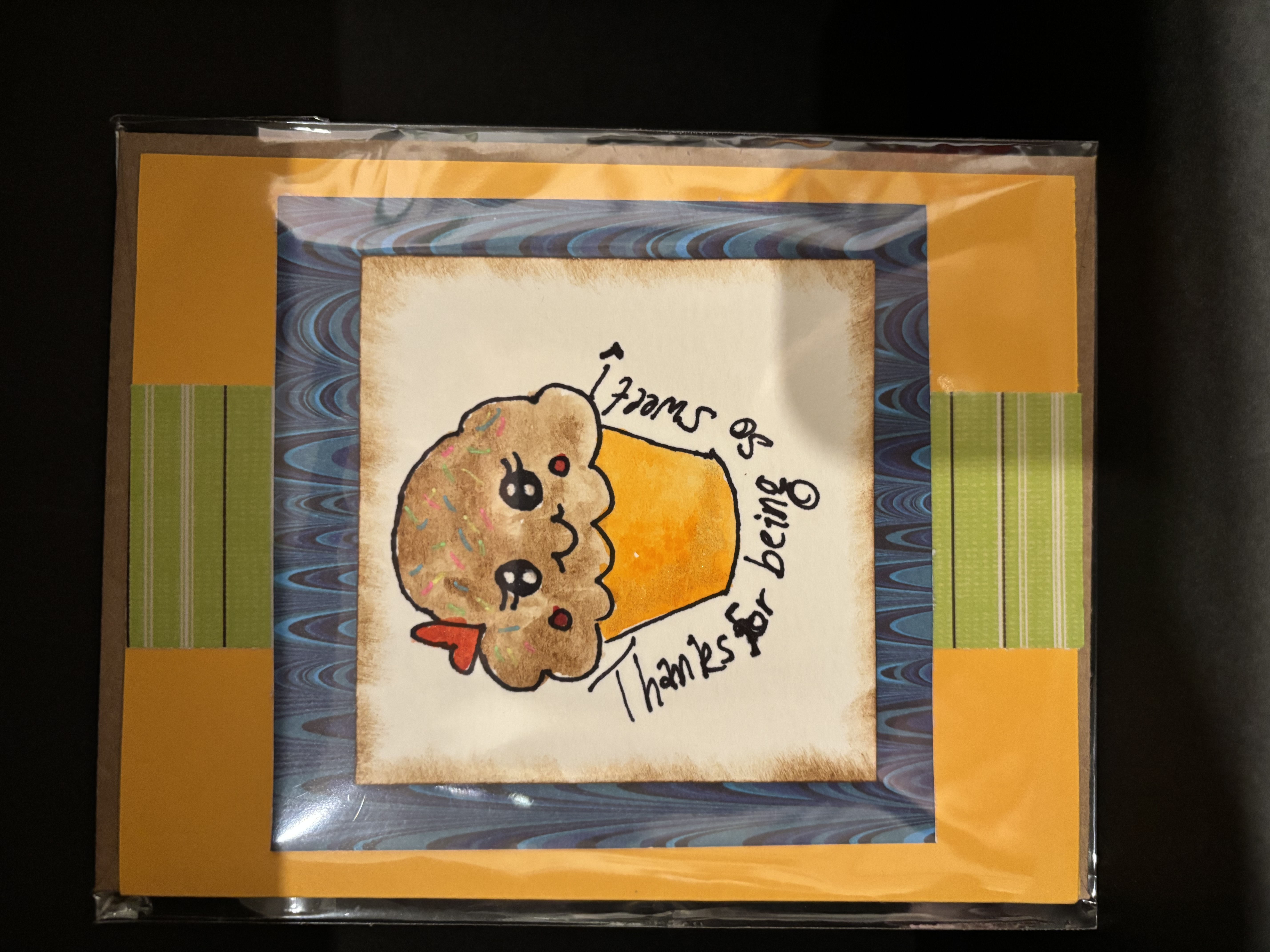 Cute Muffin Thank You Card