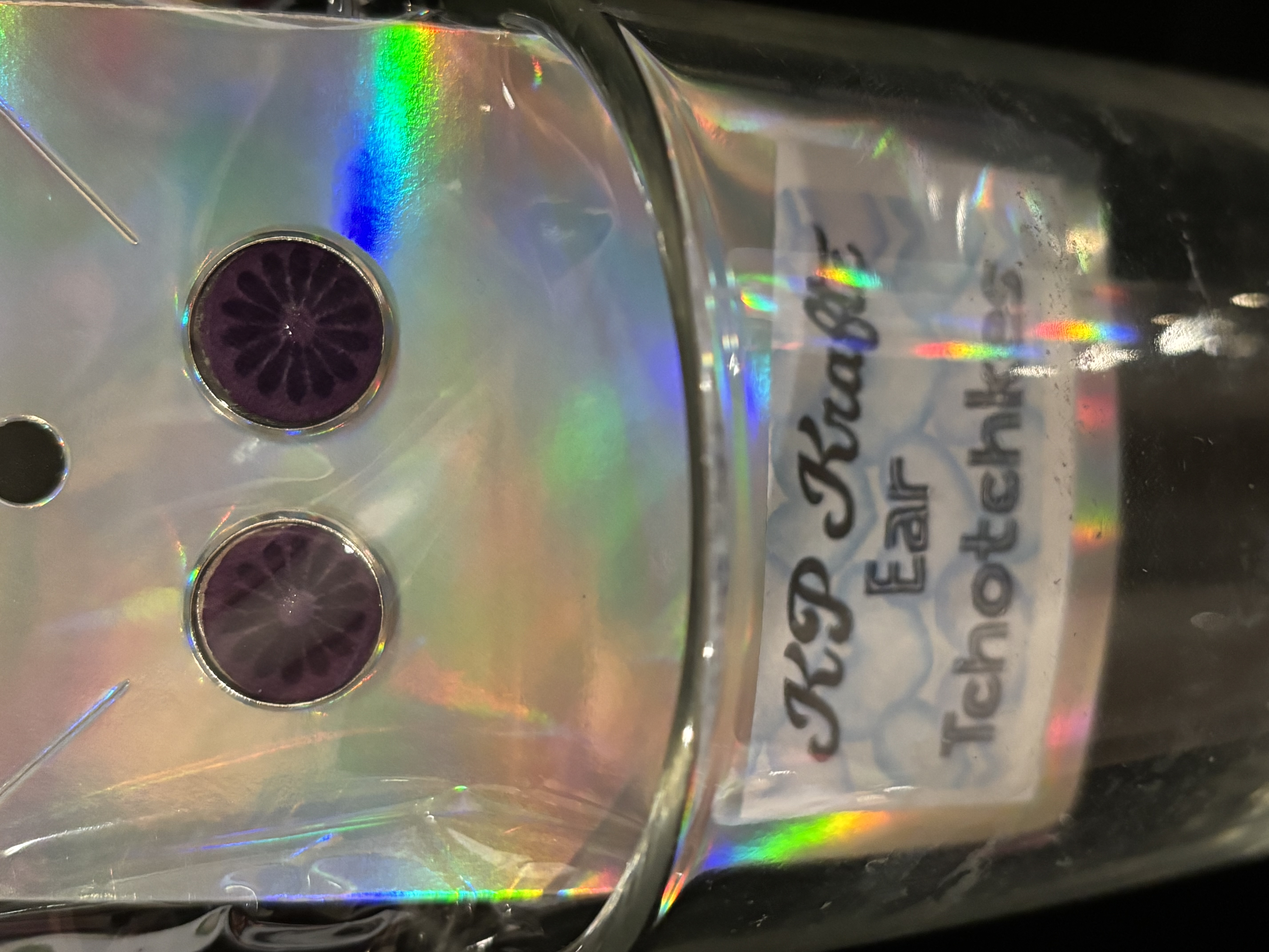 Purple Flower Ear Studs