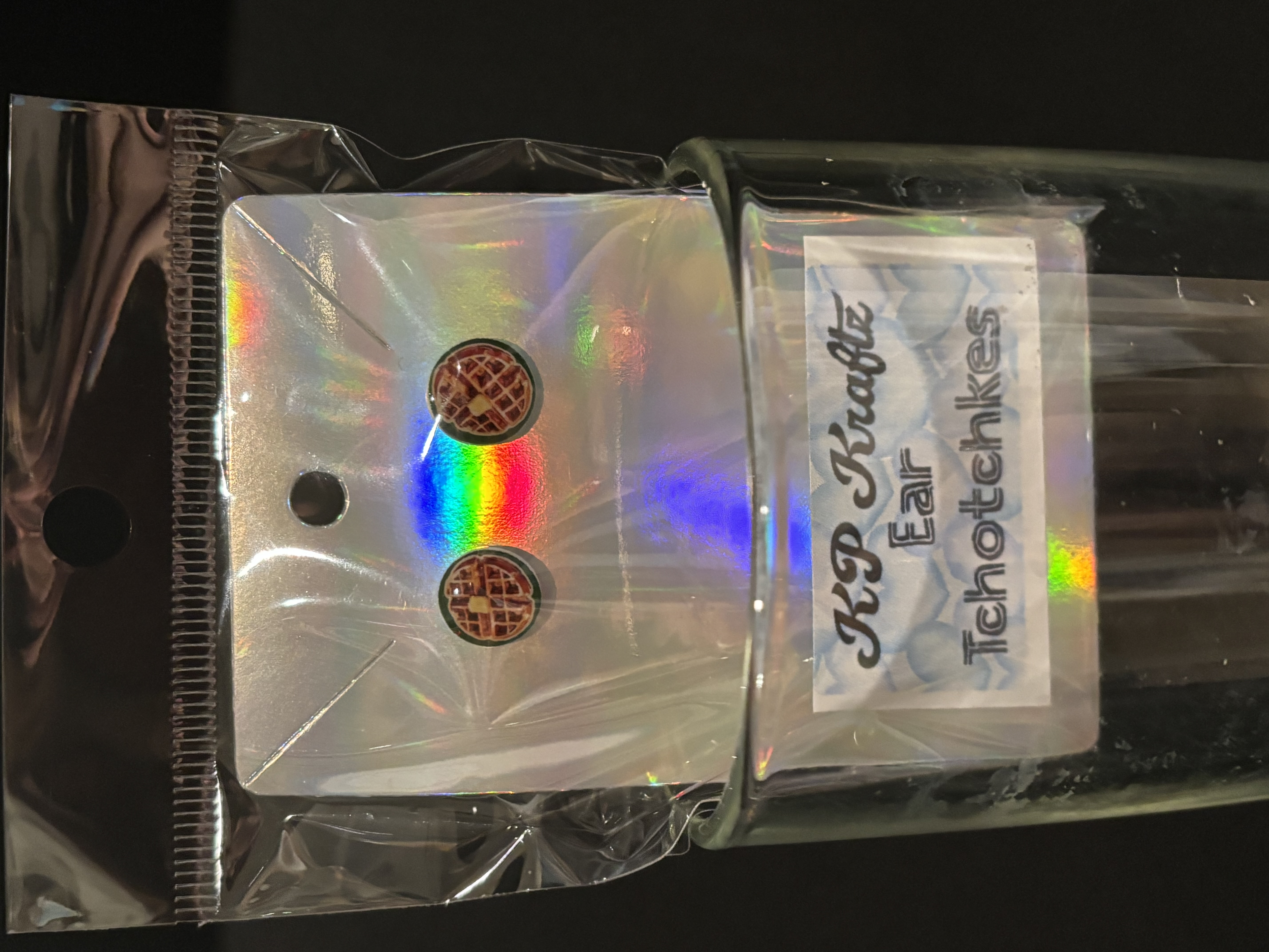 Waffle Stud Earrings