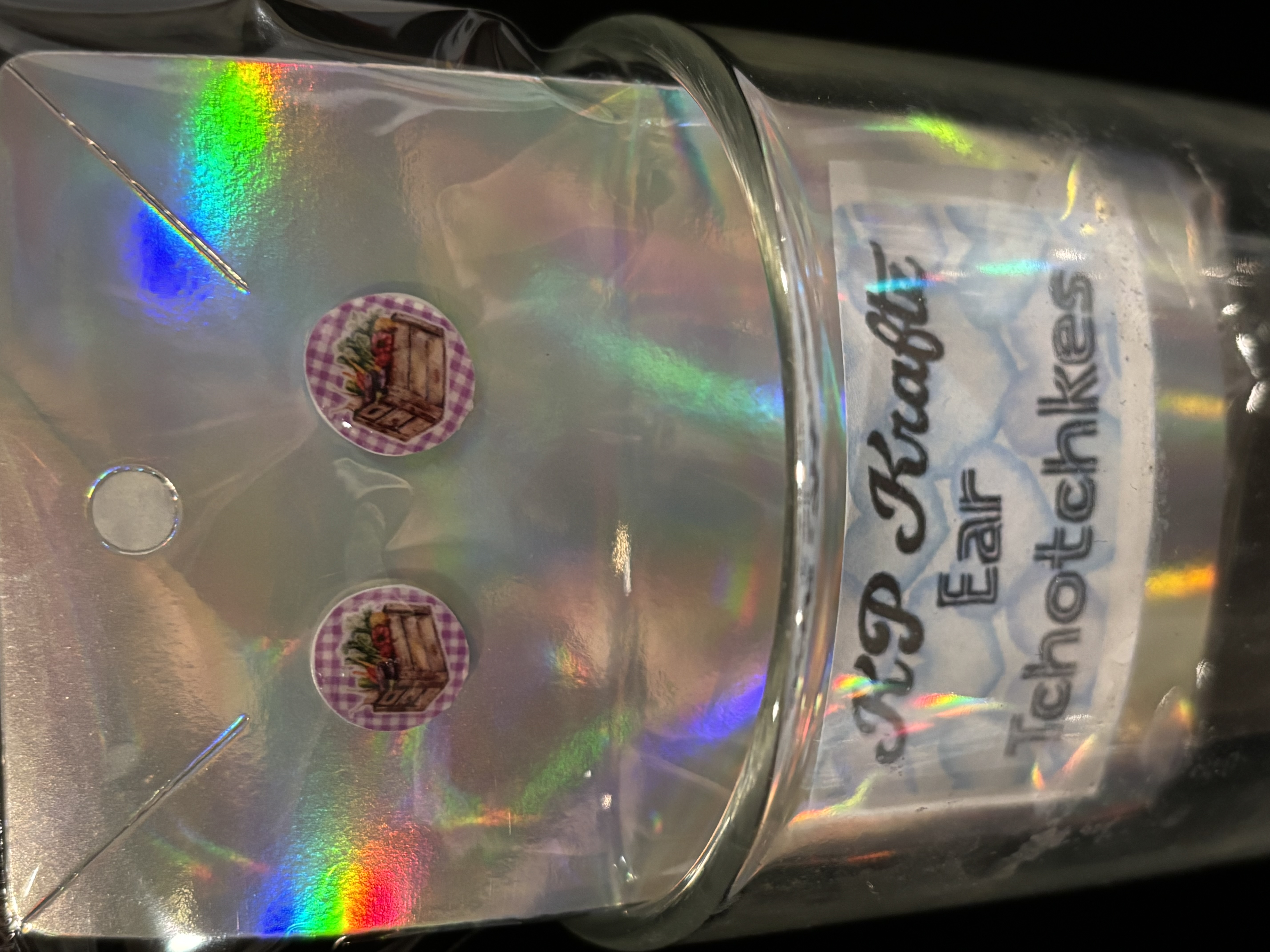 Sandwich Pattern Stud Earrings