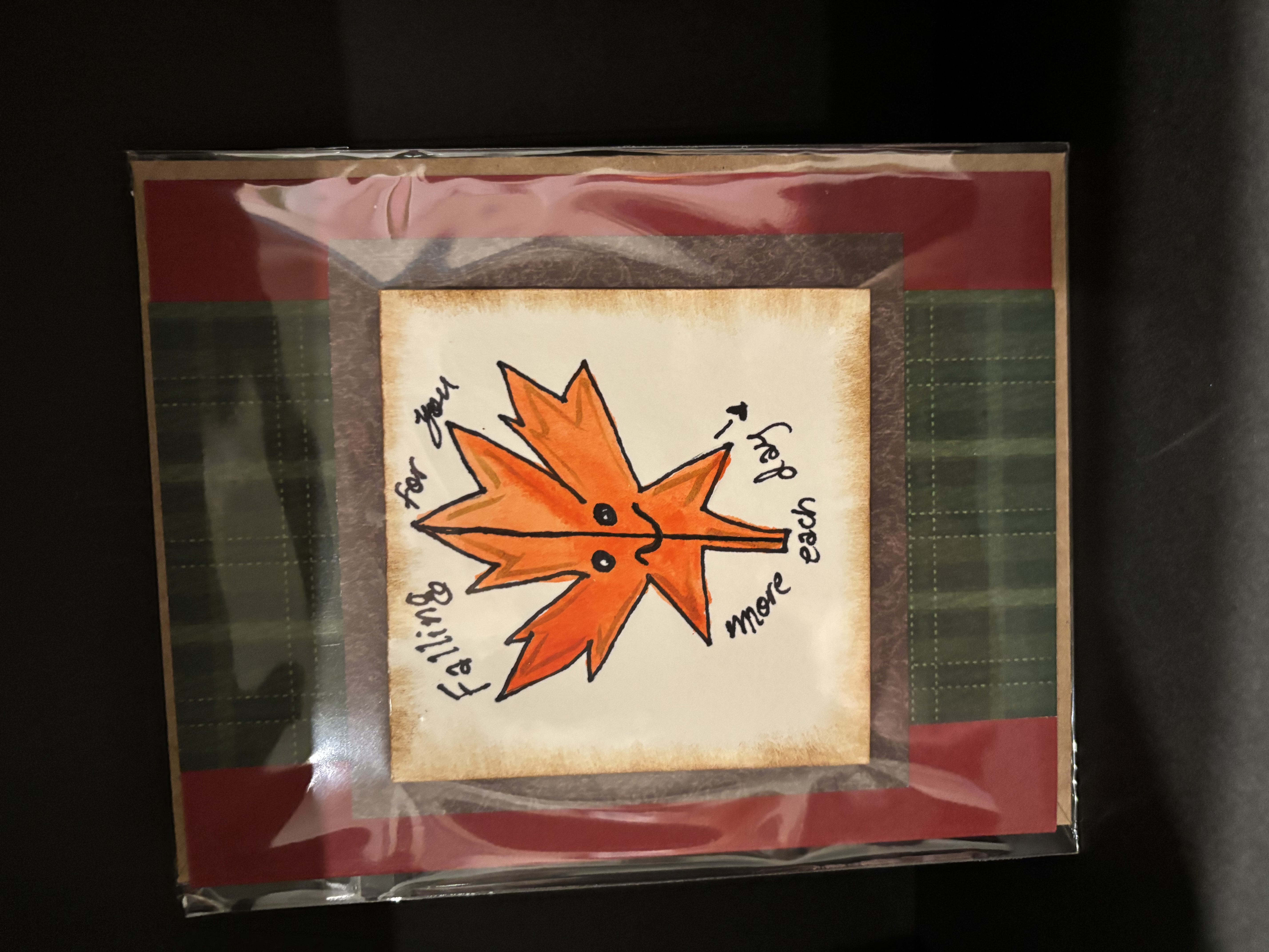 Autumn Leaf Greeting Card