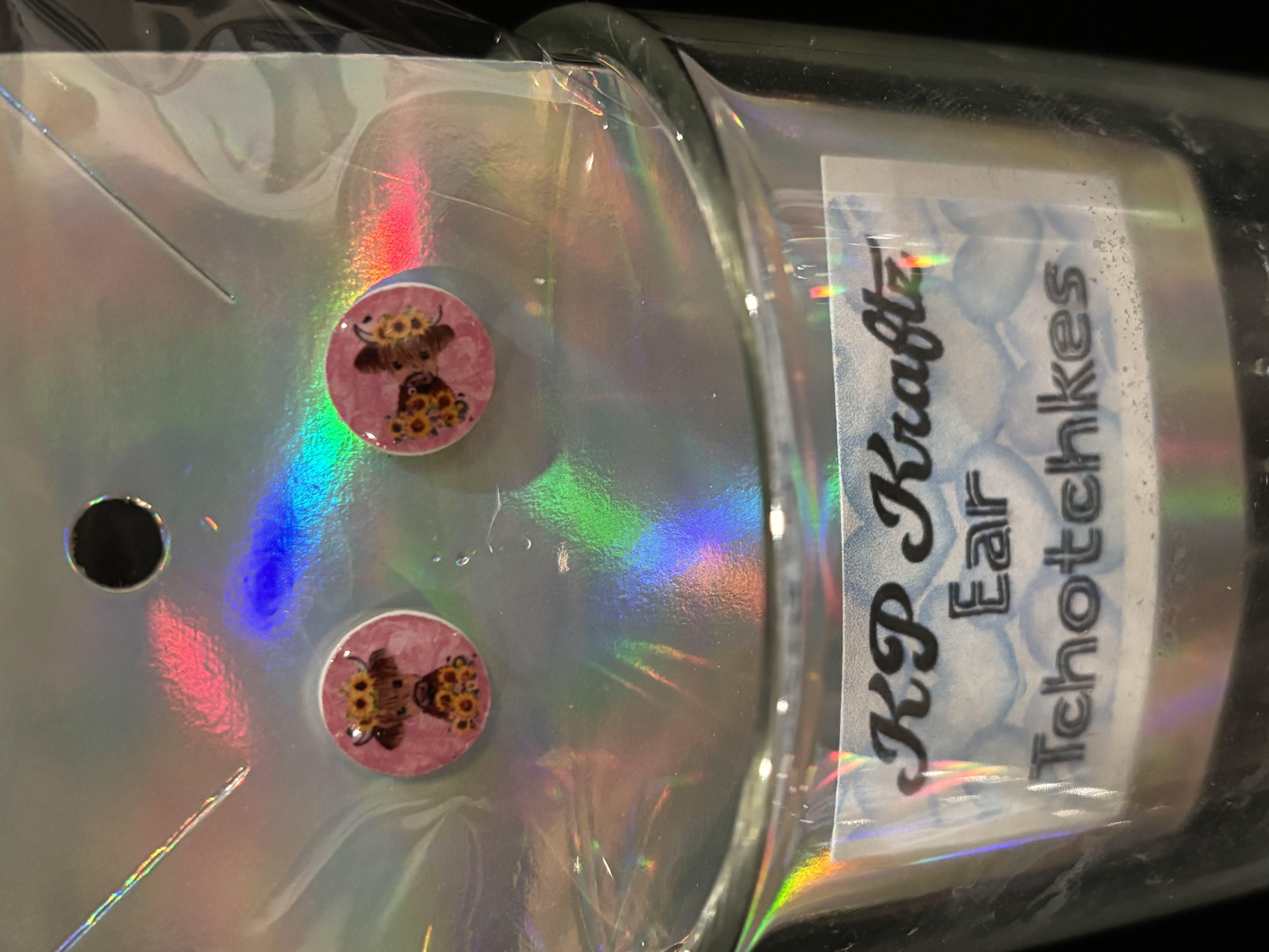 Highland Cow Stud Earrings