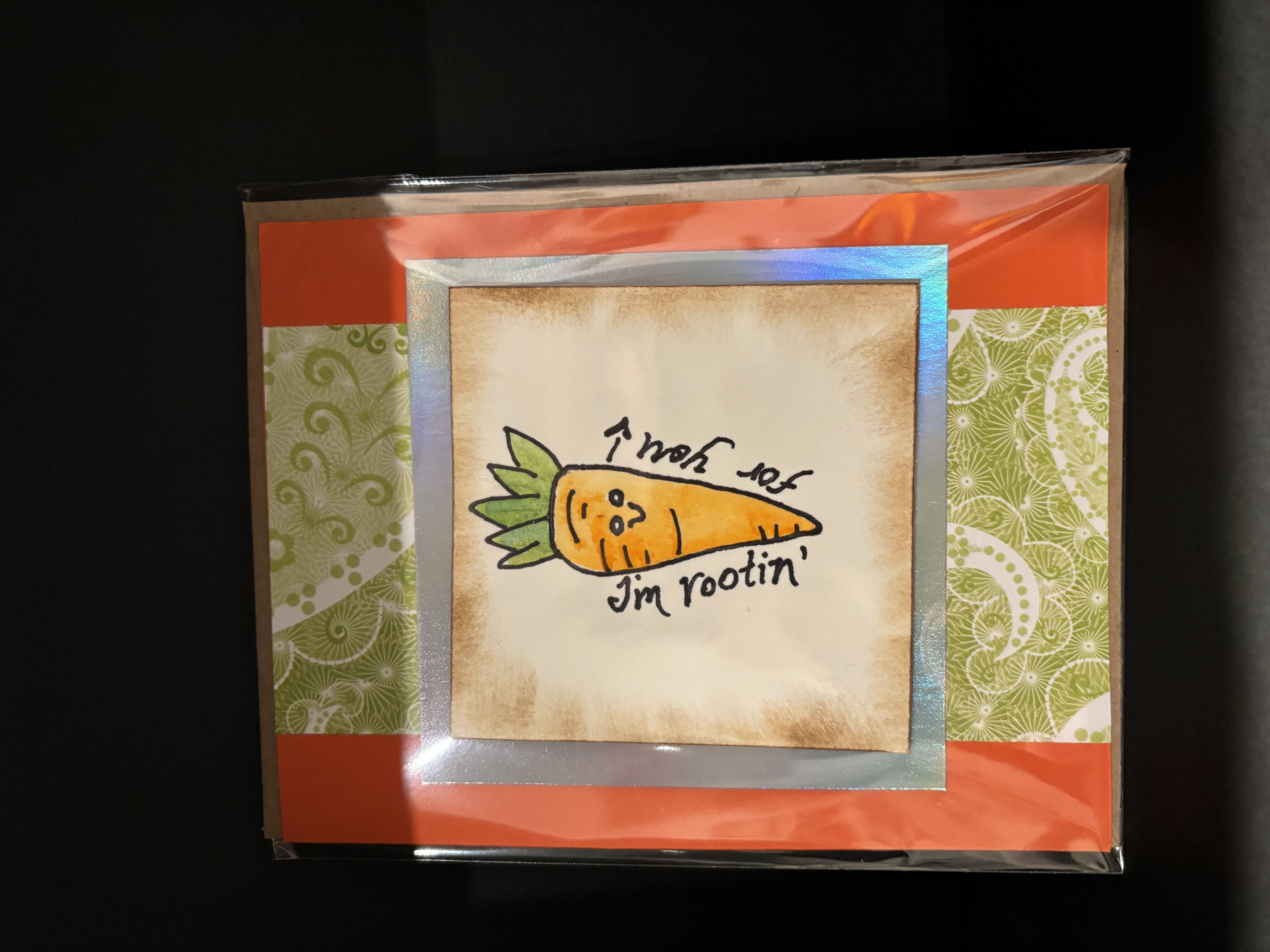 Rootin' Carrot Greeting Card