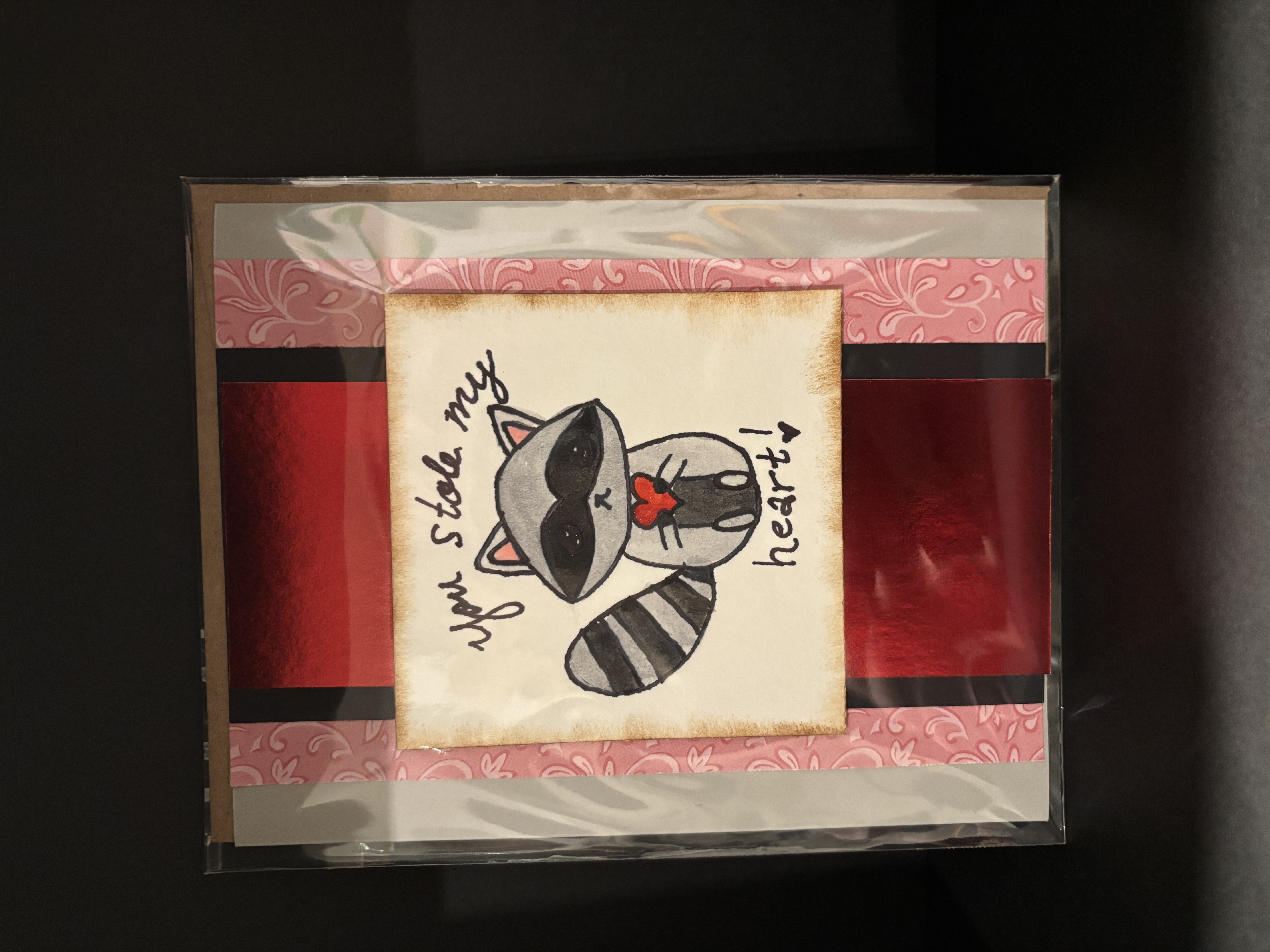 Raccoon Love Greeting Card