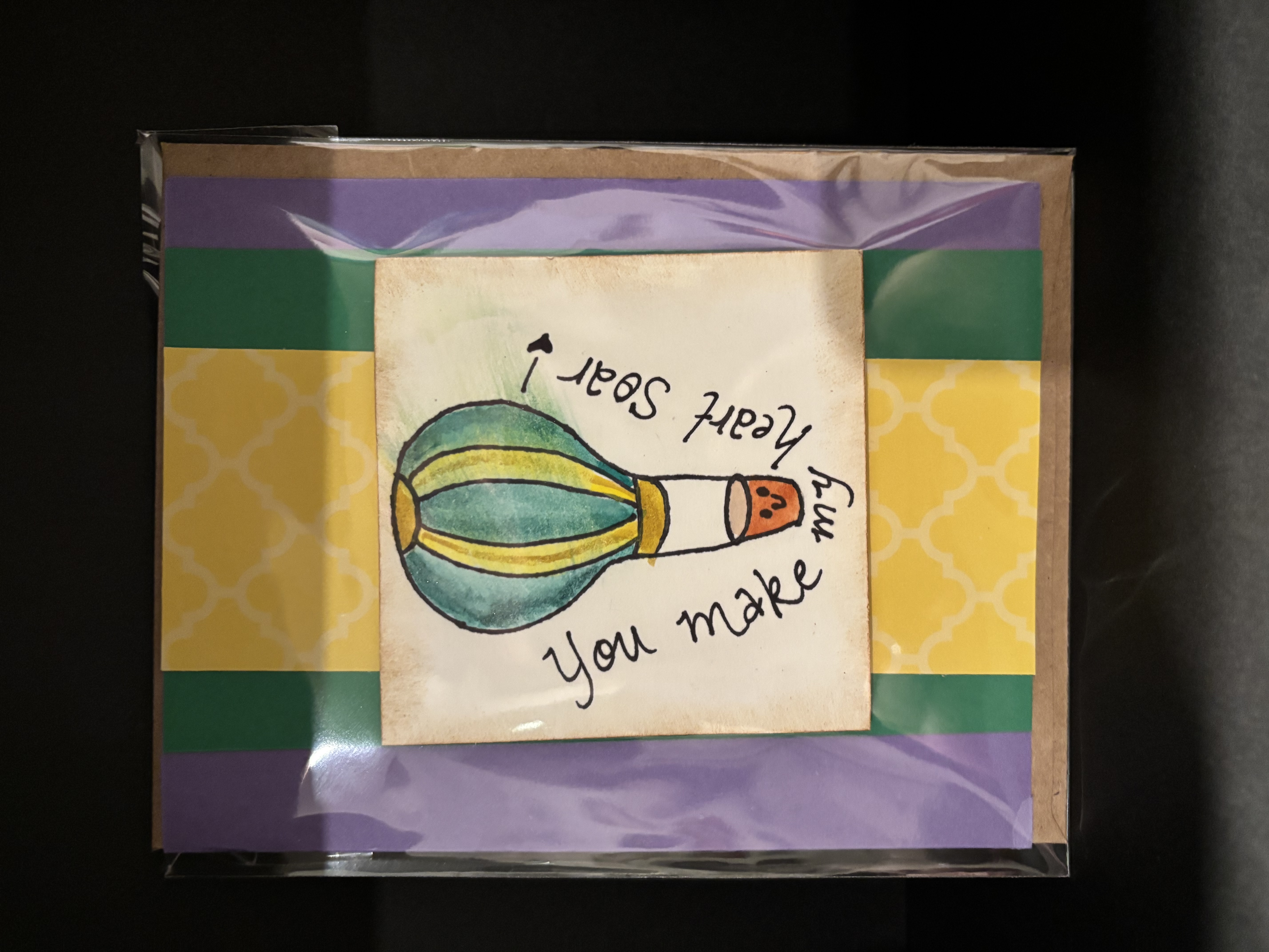 Hot Air Balloon Greeting Card