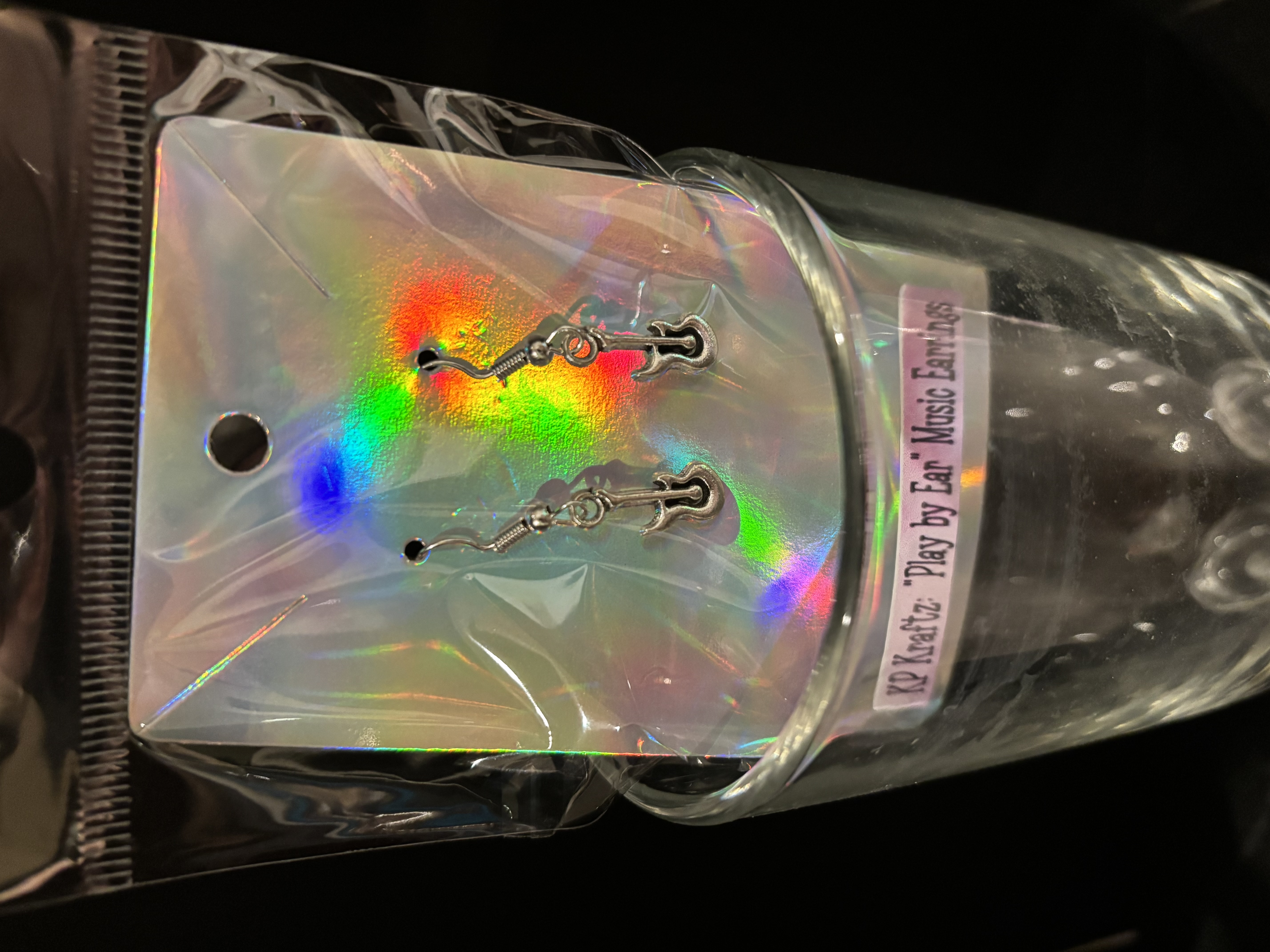 Music Note Drop Earrings