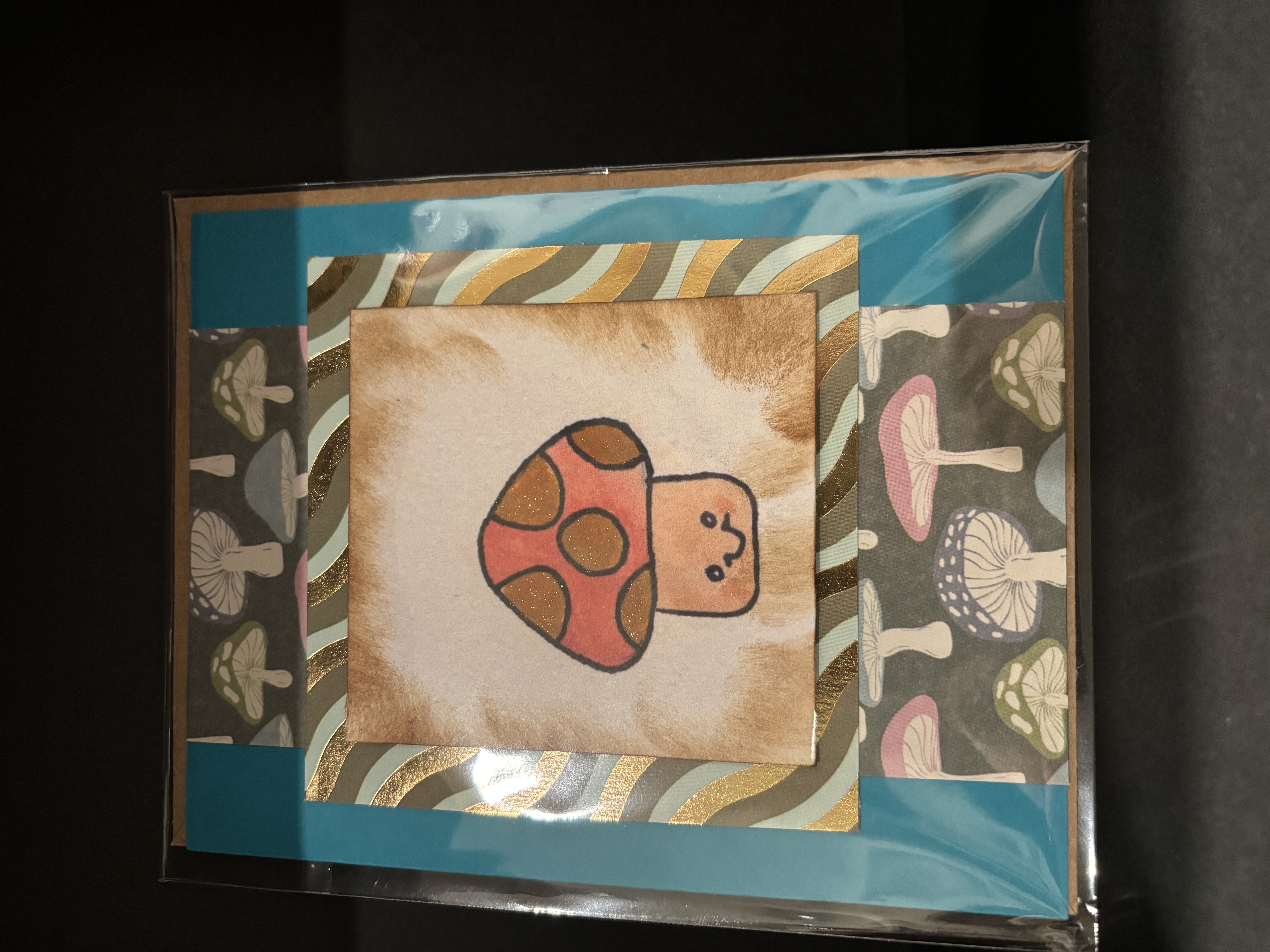 Mushroom-Themed Card