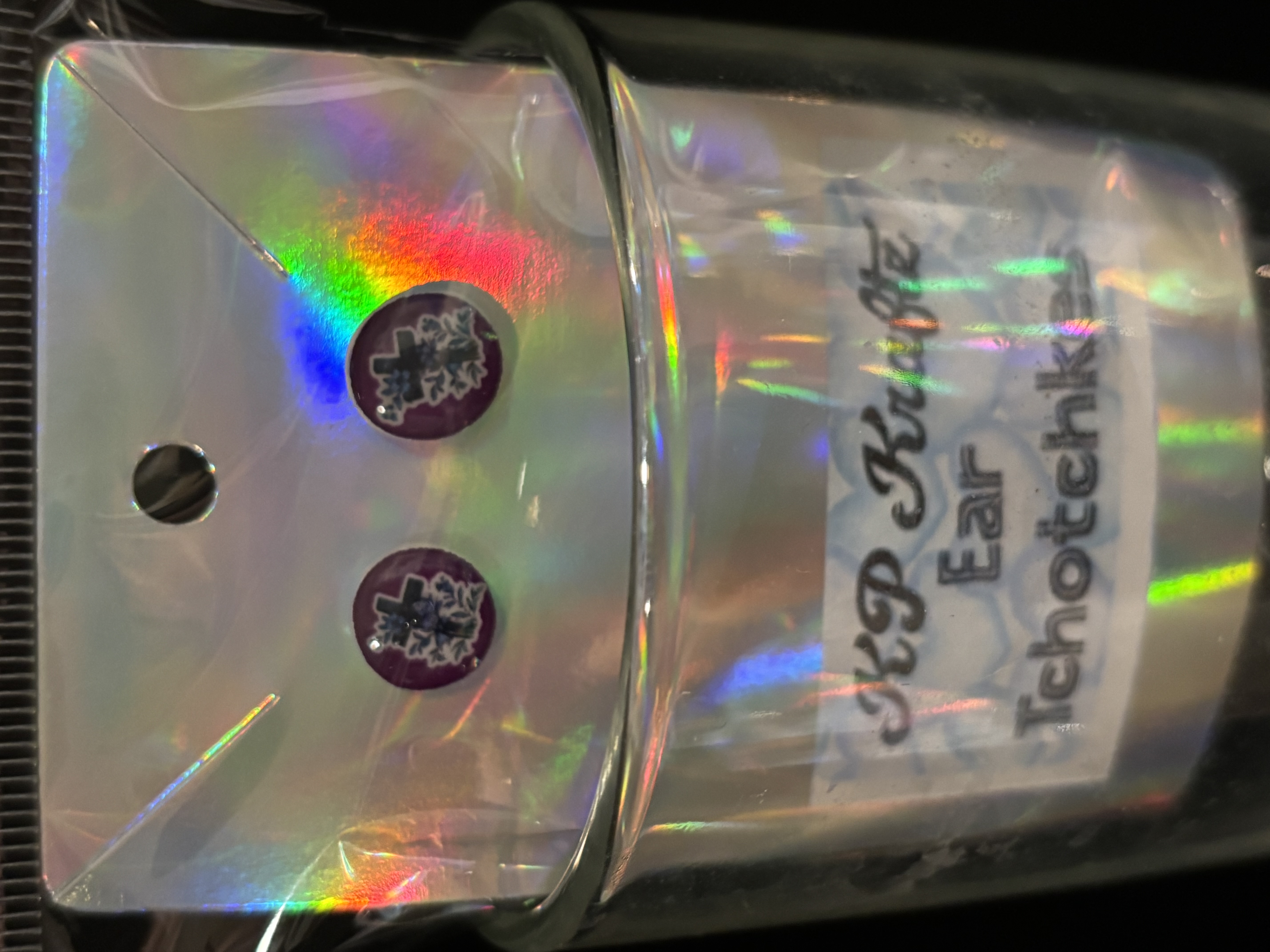 Cross Image Ear Studs