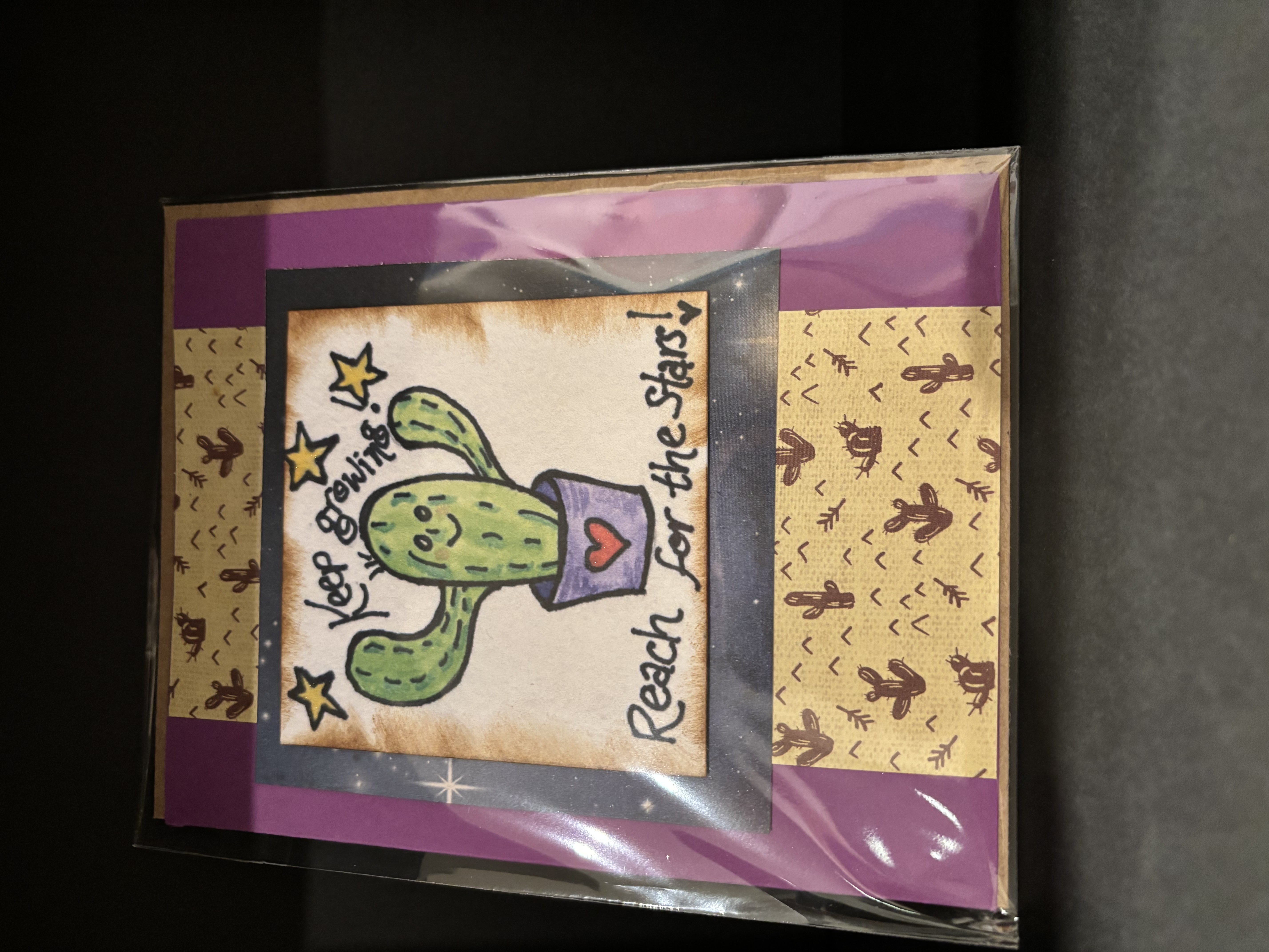 Cactus Motivational Greeting Card
