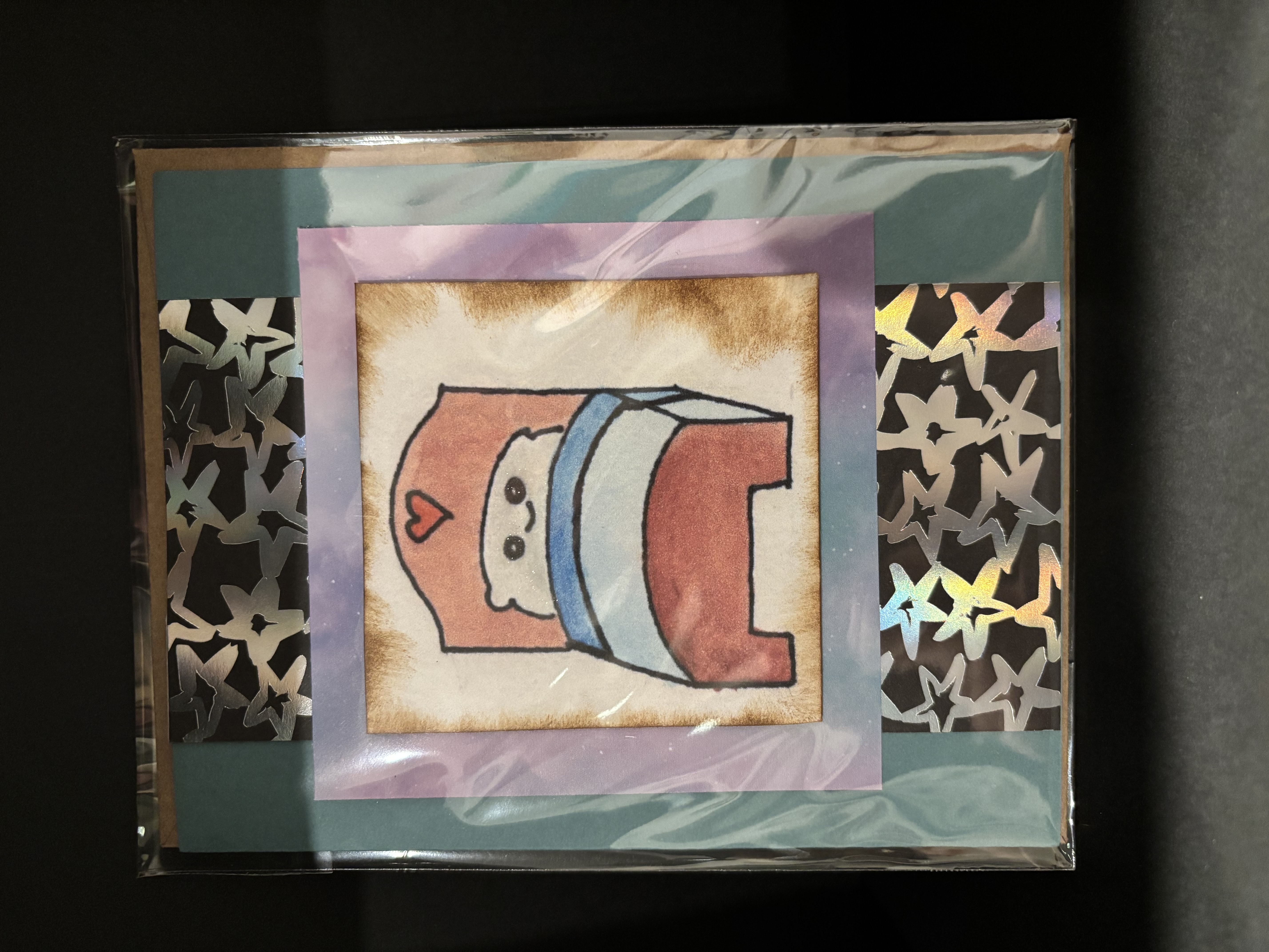 Handmade Comfy Bed Greeting Card