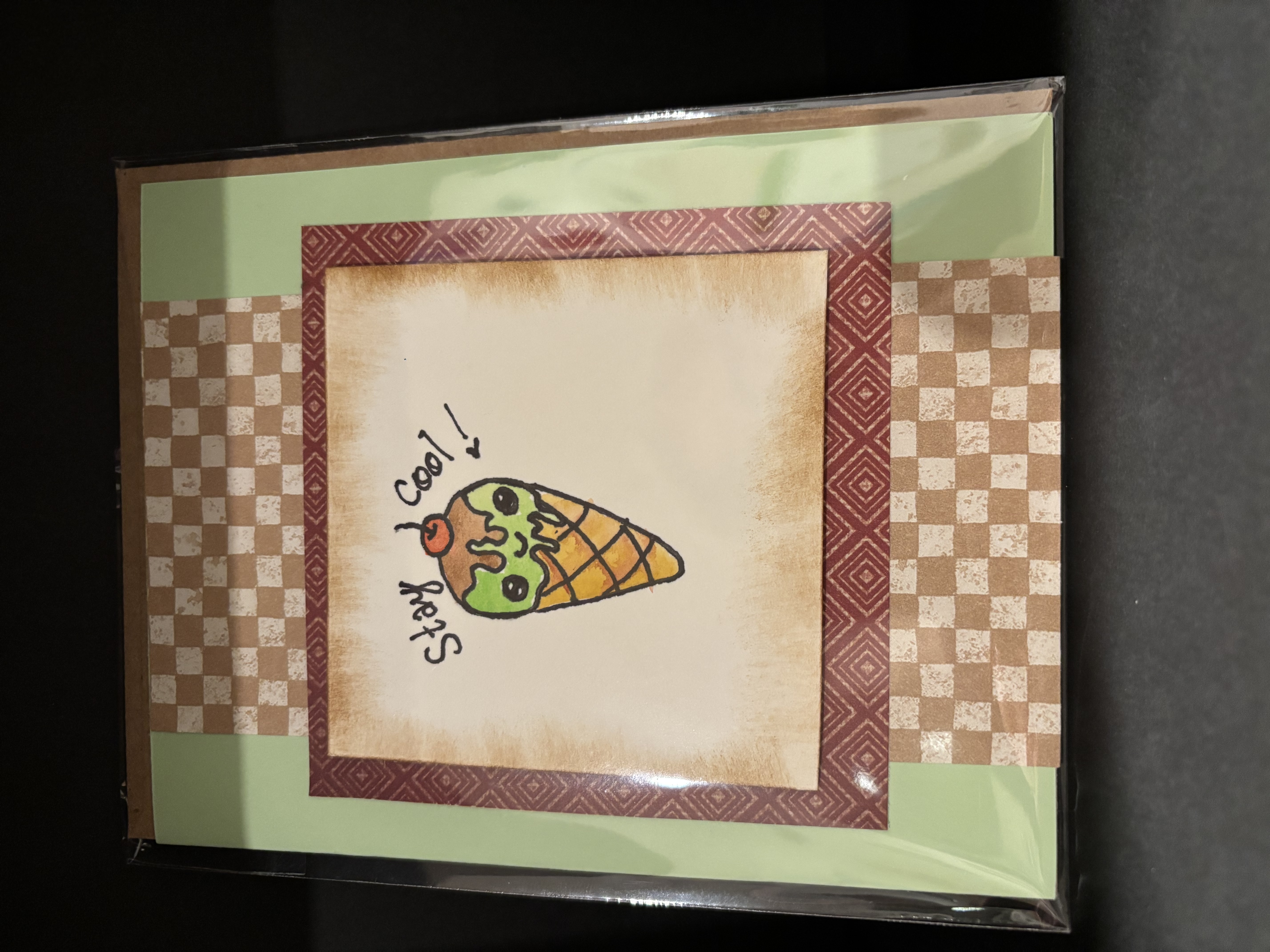 Stay Cool Ice Cream Greeting Card