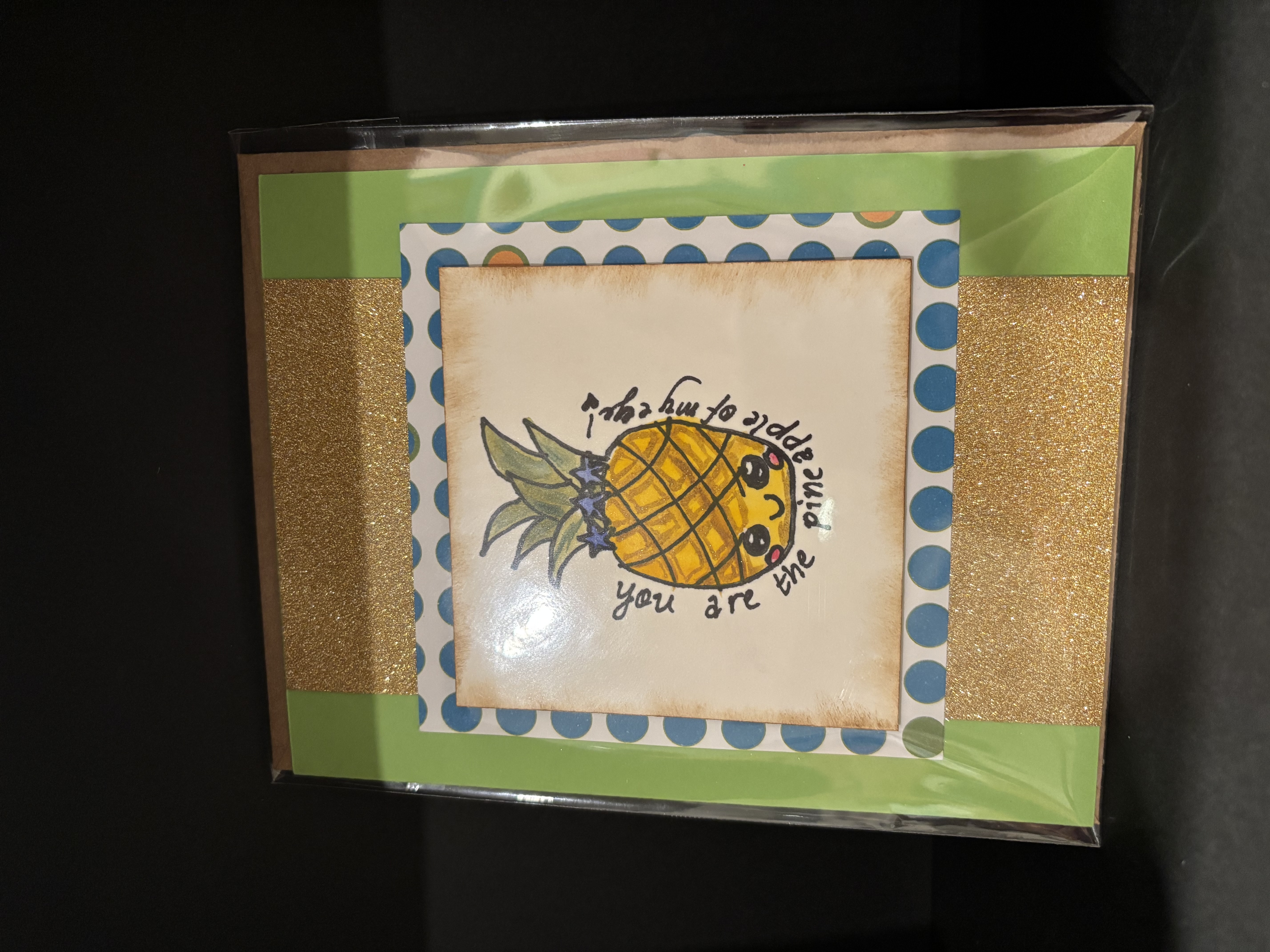 Handmade Pineapple Greeting Card