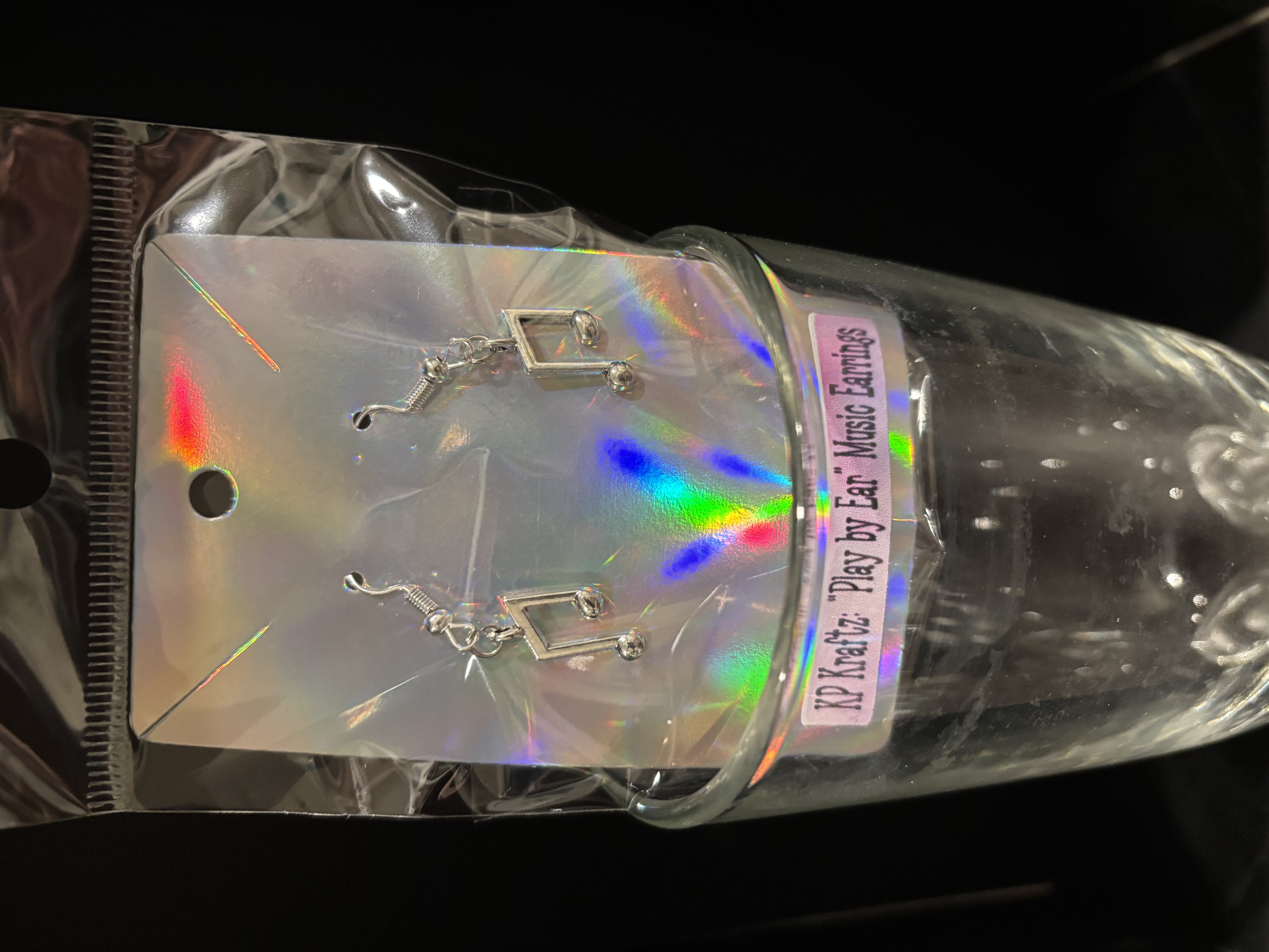 Eighth Notes Dangling Earrings