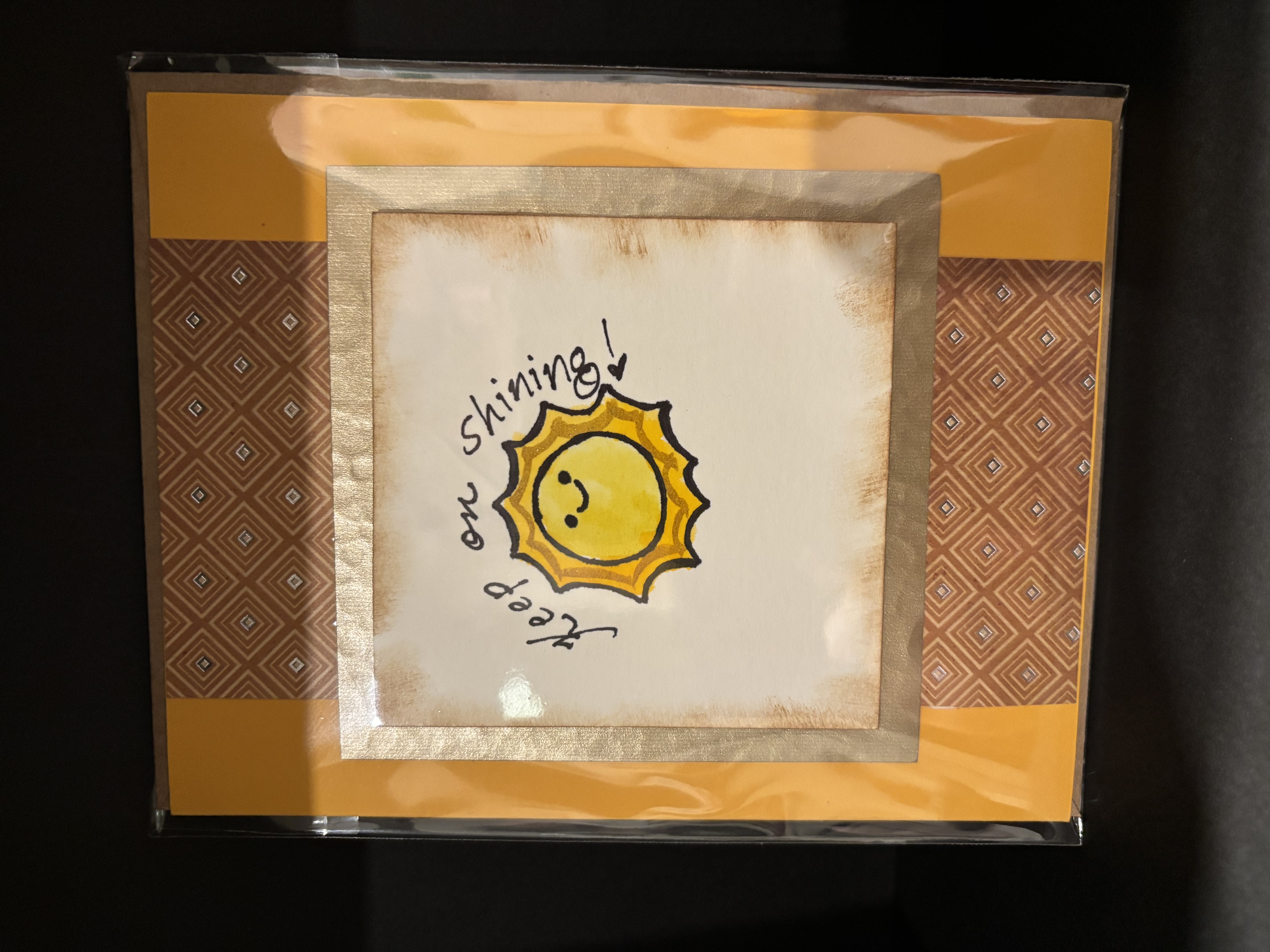 Keep On Shining Motivational Card