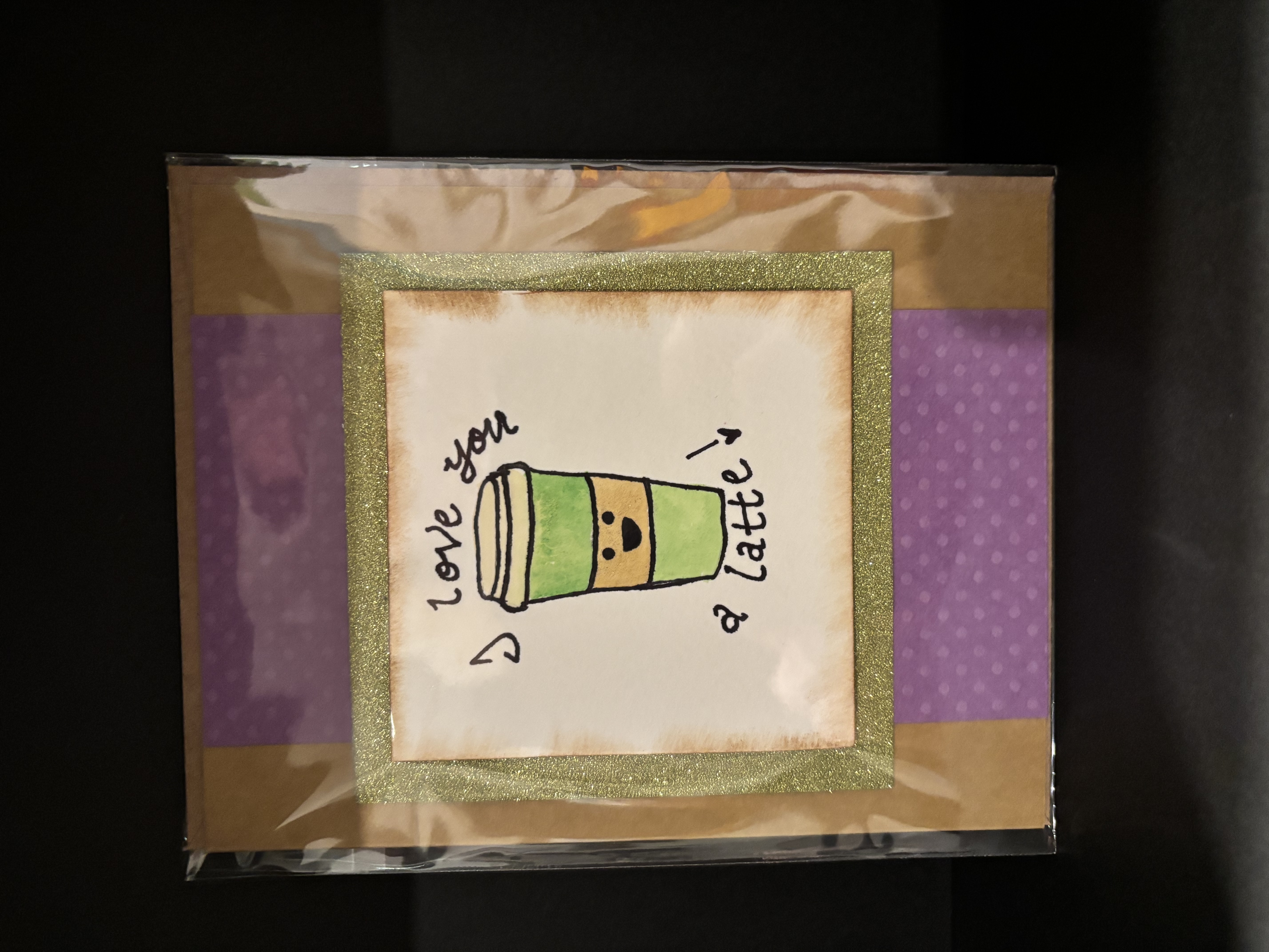 Coffee-Themed Greeting Card